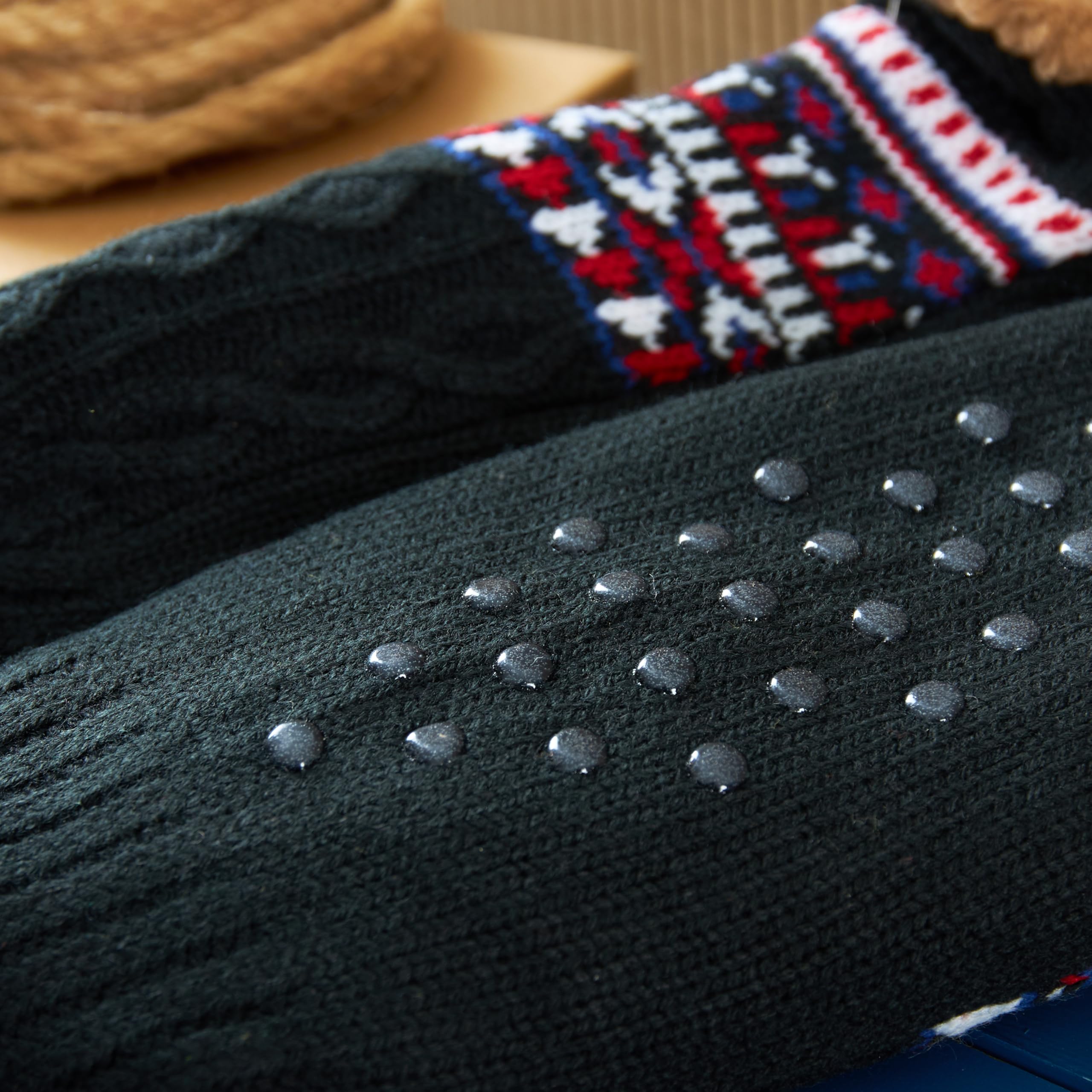 Calcetines Hombre Invierno Antideslizantes Forro Suave Regalo Hombre Adolescente