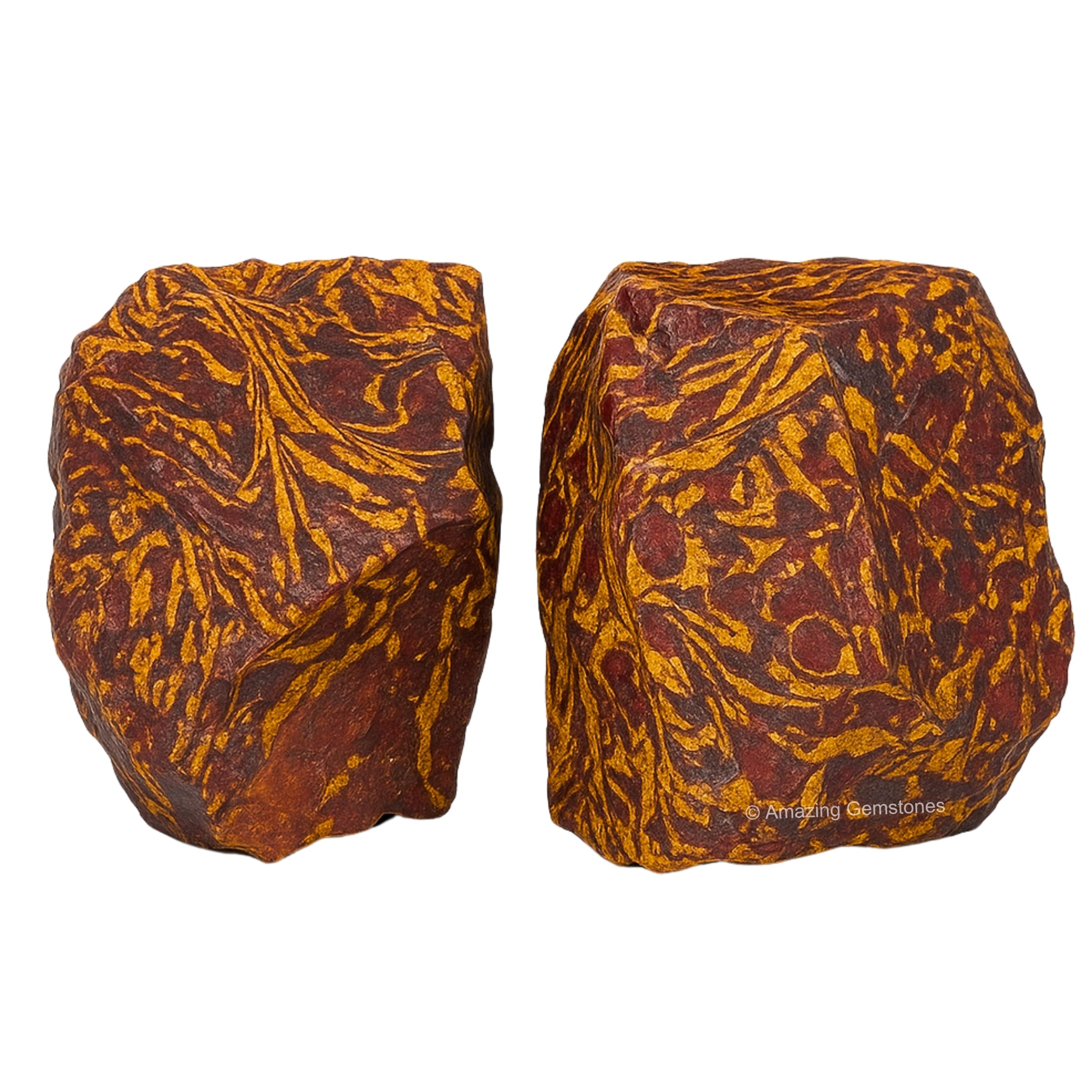 Mariyam Jasper Crystals and Healing Stones, 2 Piece Raw | Certified Healing Crystal Rough Rocks For Tumbling and DIY Projects Gifts - Positive Energy, Chakra Healing, Meditation
