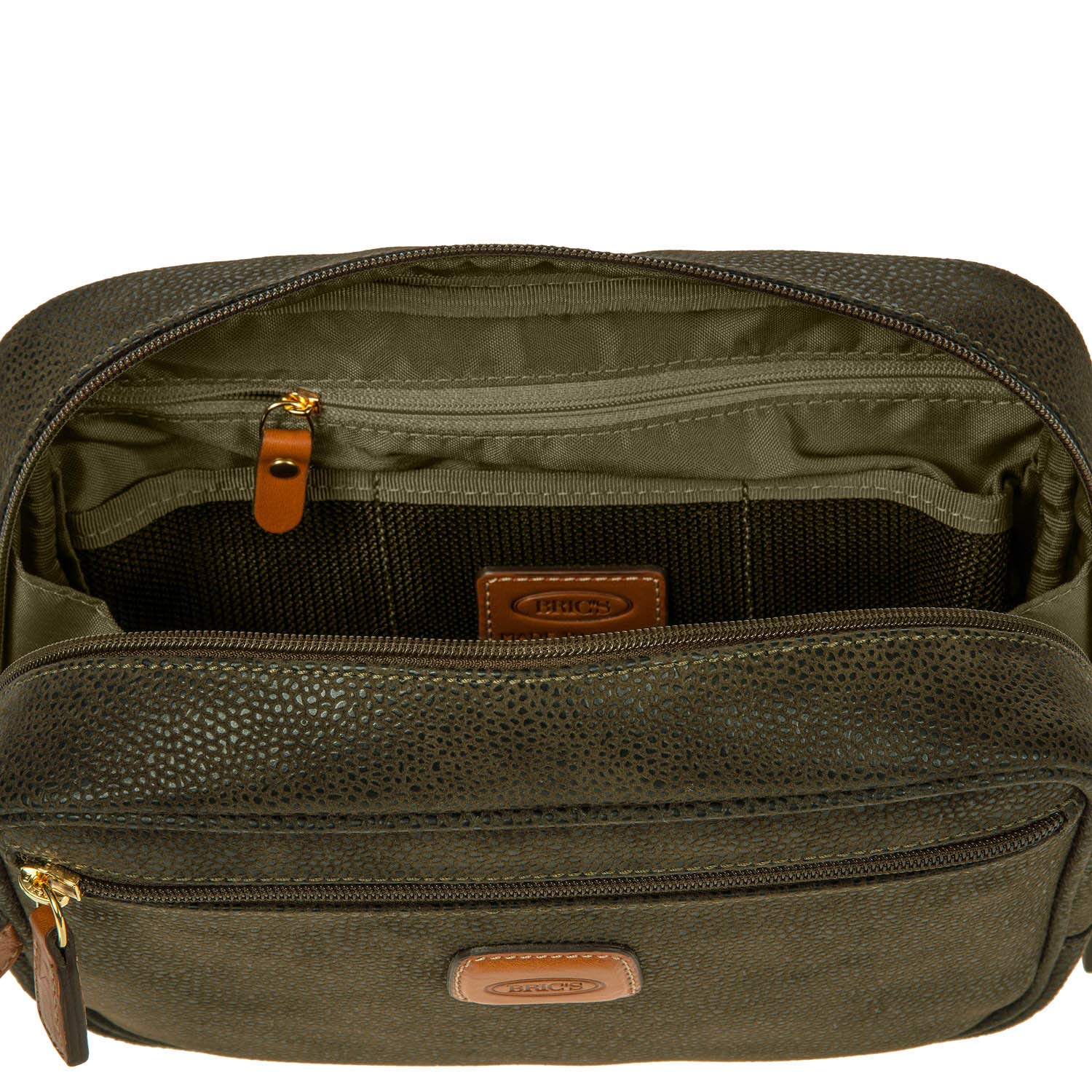 Beauty Case LIFE, Taglia Unica,Olive