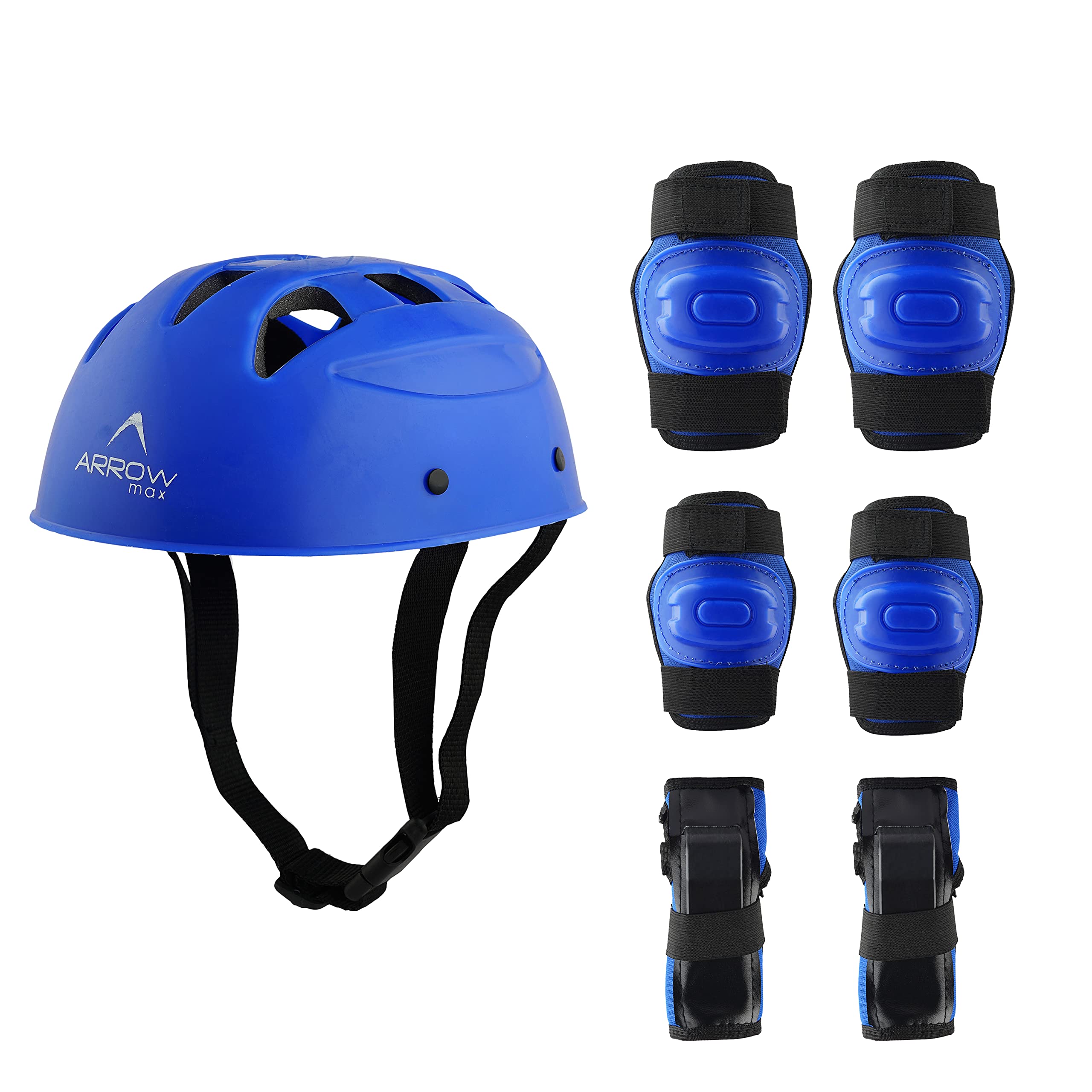 ARROWMAX Skating Guard, Protective Skating Guard Kit | Skate, Cycling Protection Set Multi Sport Gear for Children Age 5-16 Years, Helmet Elbow Guards Knee Caps & Hand Gloves Color-Blue (B0BGQ4LR7G) Amazon Price History, Amazon Price Tracker