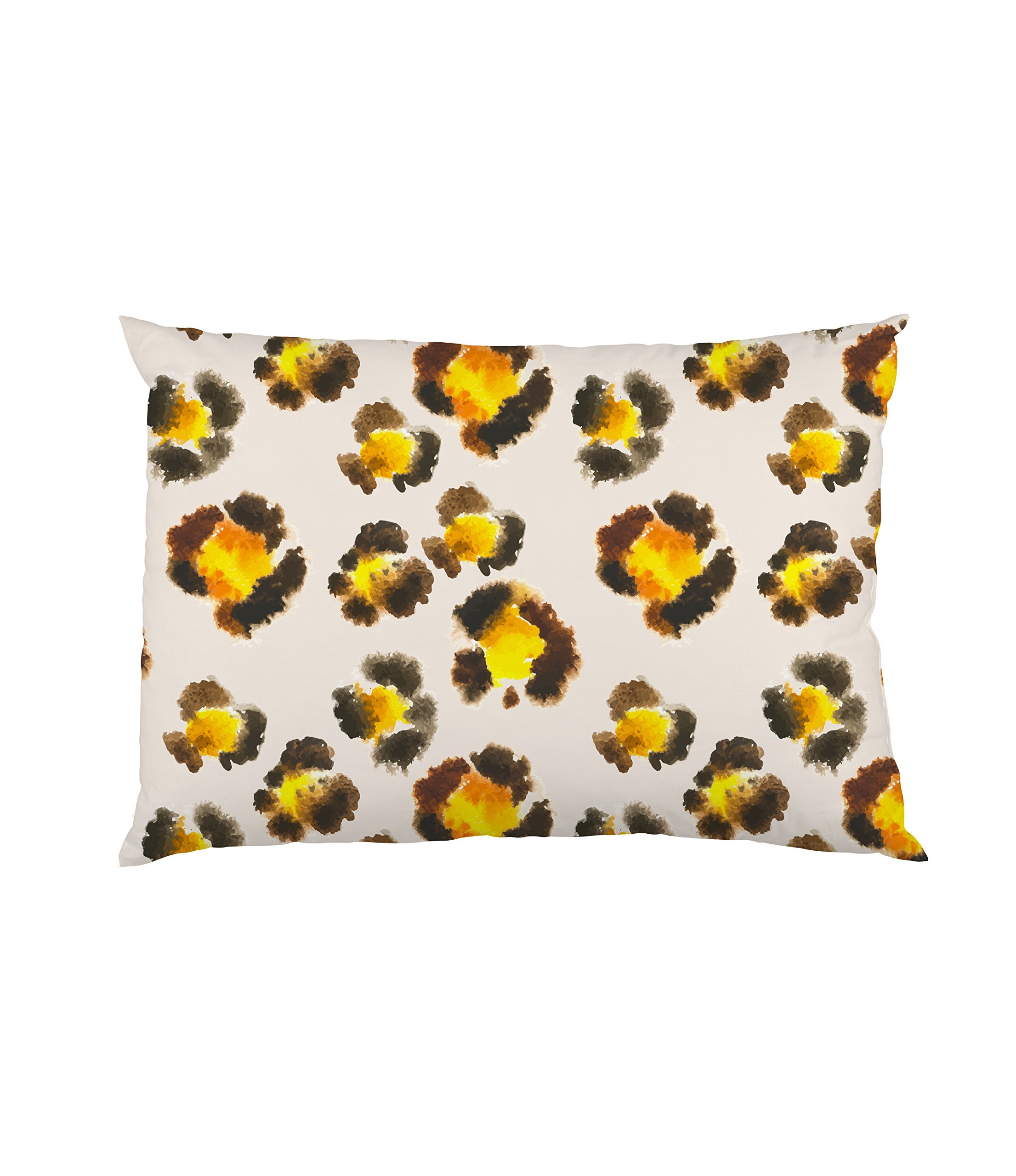 Bentin Home Decor Leopard Spots Watercolor Pillowcase by OBC, Standard 20"x 30", Tan/Multi