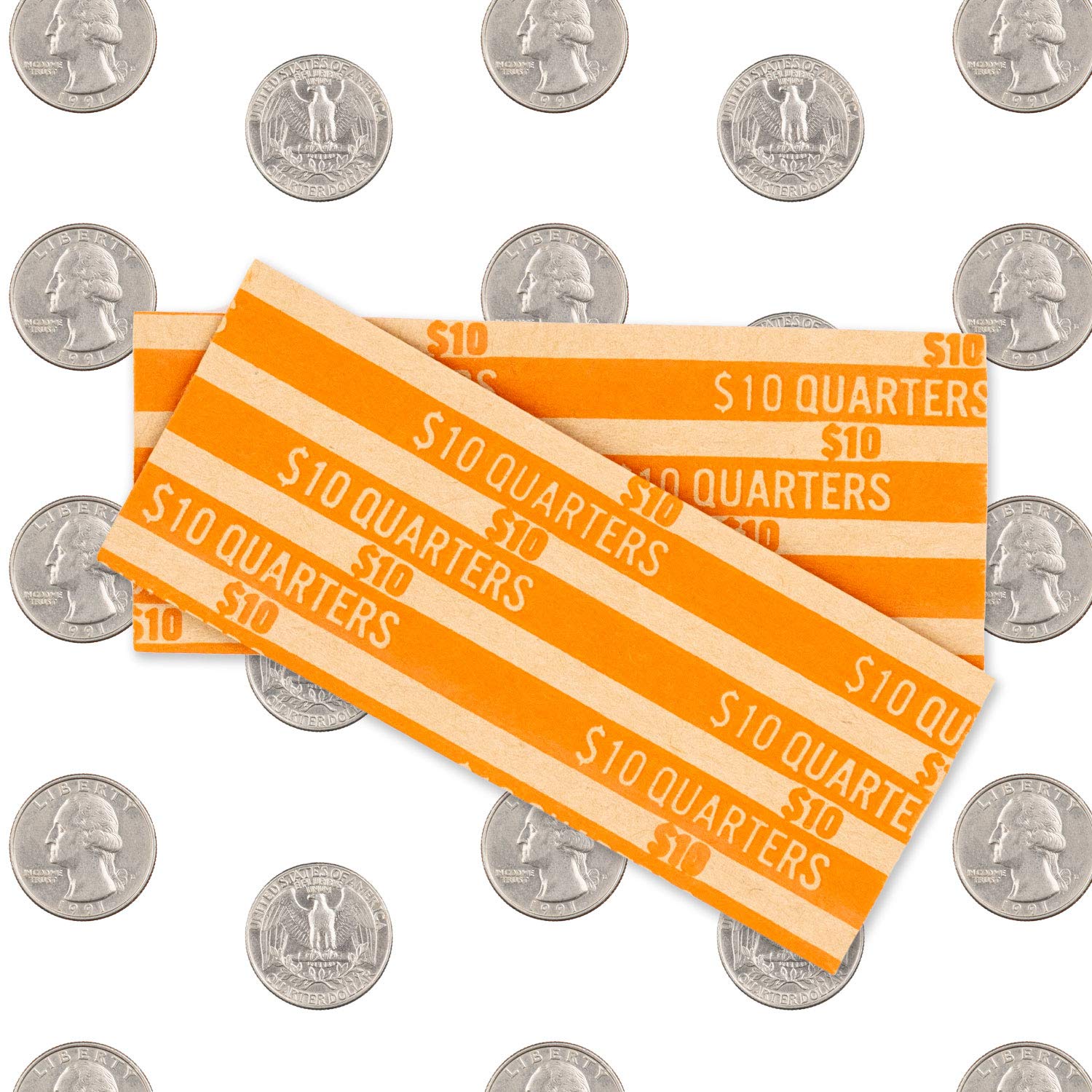 Cuarto soporte de rayas moneda Wrappers paquetes