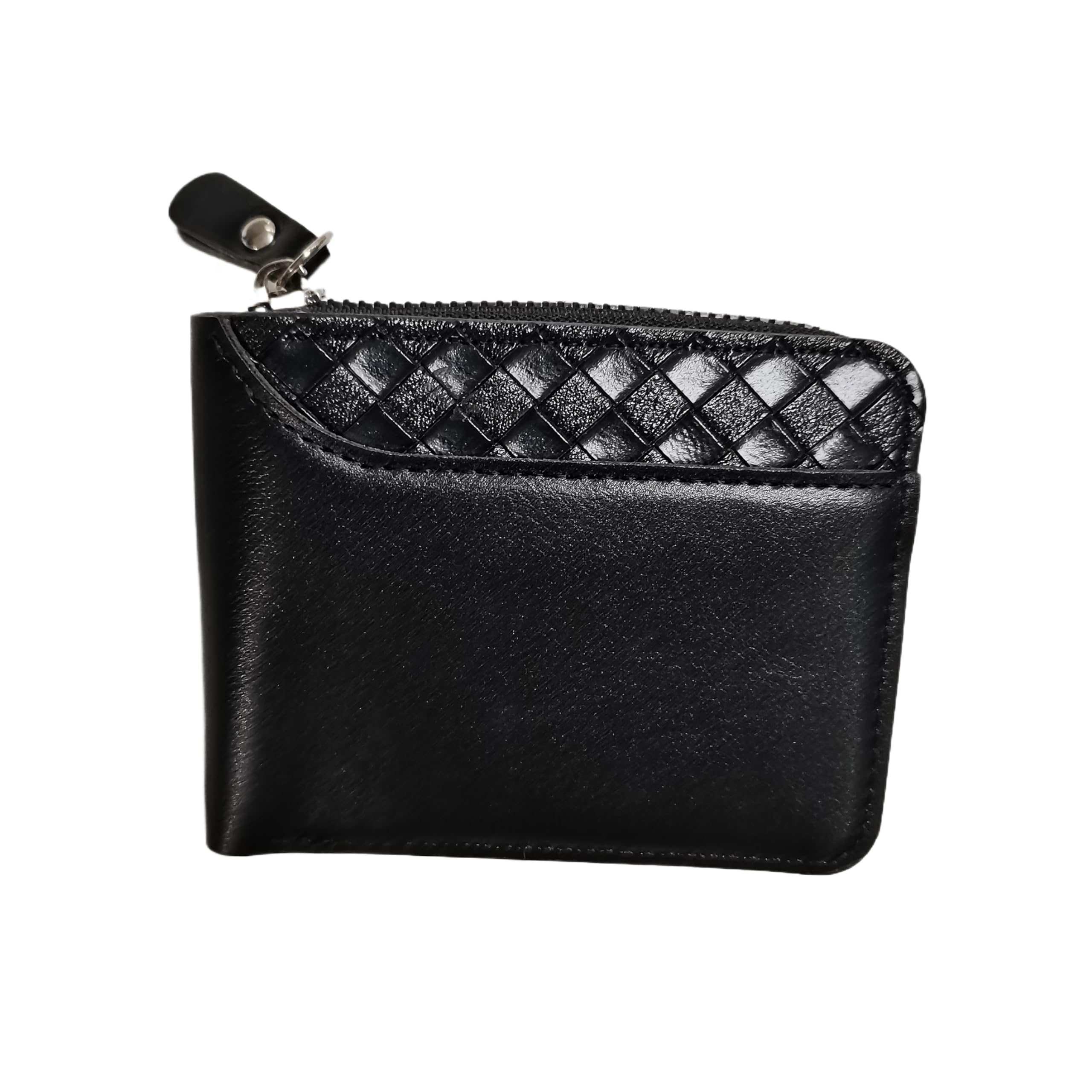 Cool Wallets for teen boys Ages 10-18, Cash with ID Window Cardholder,Faux Leather Wallet for Teen boys,Zippered Wallet for Teenagers,Teenage Teenager Youth Gift. (Black checkered pattern)
