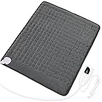 Deepsoon Heating Pad,Electric Heating Pads for Back,Neck,Abdomen,Moist Heating Pad for Shoulder,Knee,Arms,Legs,Dry/Moist Heat & Auto Shut Off,Christmas Gifts for Men and Women,Dark Gray,24x20 Inch