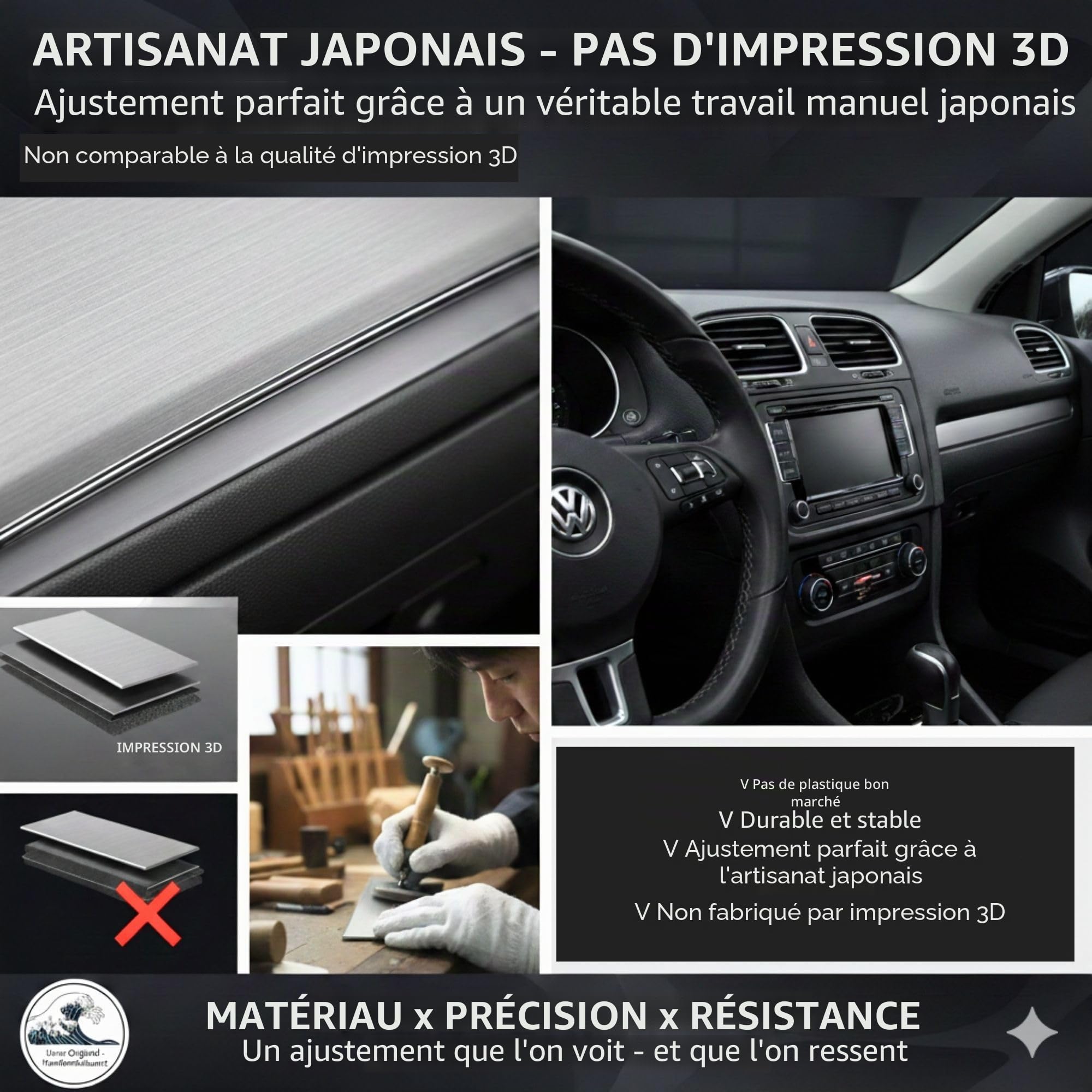 CASPORT Ciel de Toit Qui se decole pour vw Golf MK5 Garniture de Voiture Kit de Reparation de Toit (Gris Gaufré, Golf5 2003-2008 Avant)