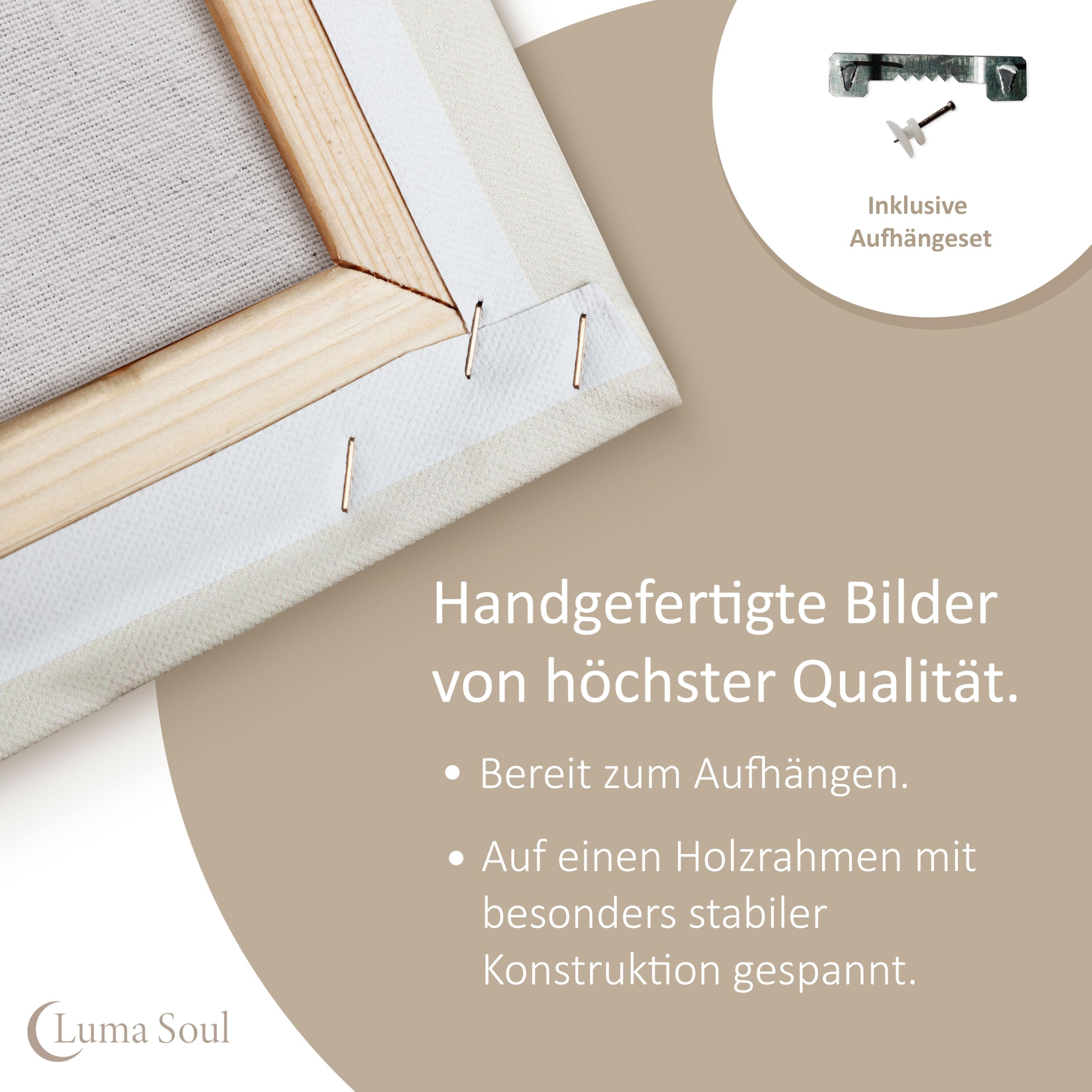 LUMASOUL Leinwandbild Dschungel 120x80 cm 1-teiliges Bild modernes Motiv