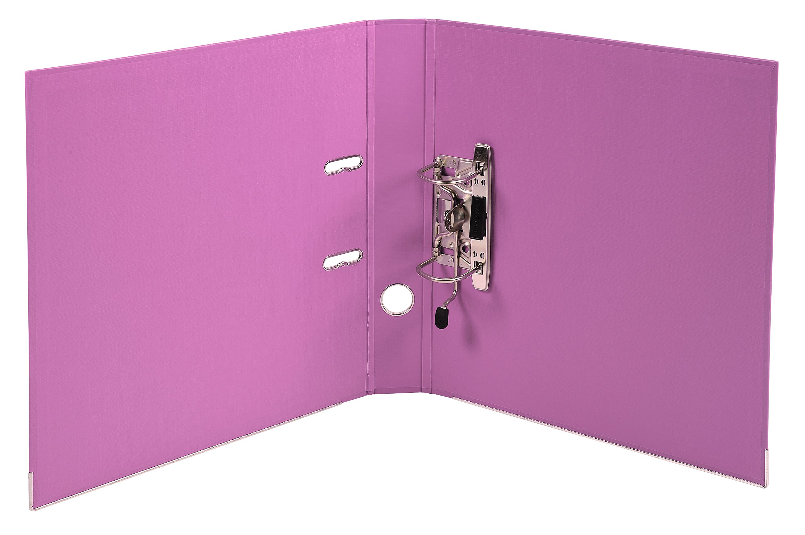 Exacompta - Réf. 53155E - Carton de 10 classeurs à levier A4 MAXI Prem'Touch - Dos 50 mm - Mécanique 55 mm - Dimensions extérieures : 32 x 30 x 5 cm - Format à classer A4 maxi - Coloris : Rose