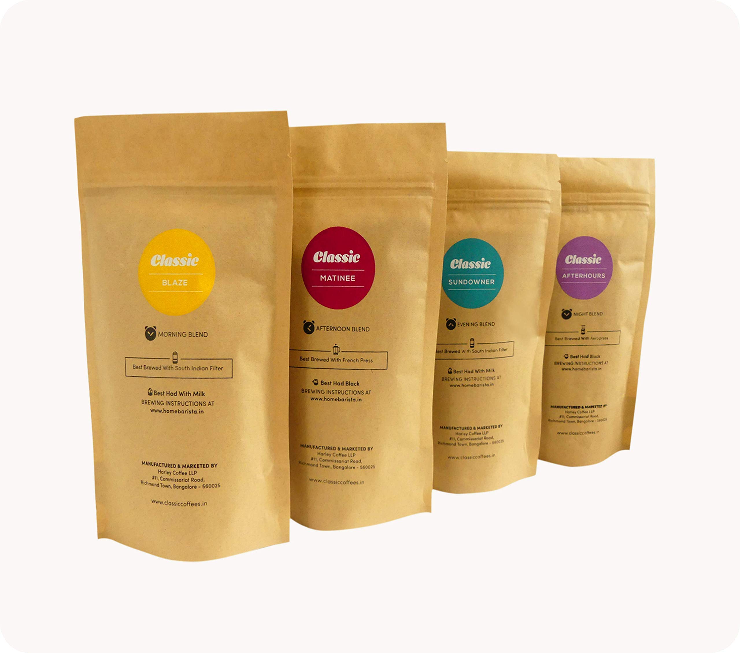 Classic Coffees Pure Premium Range (Pack Of 4)