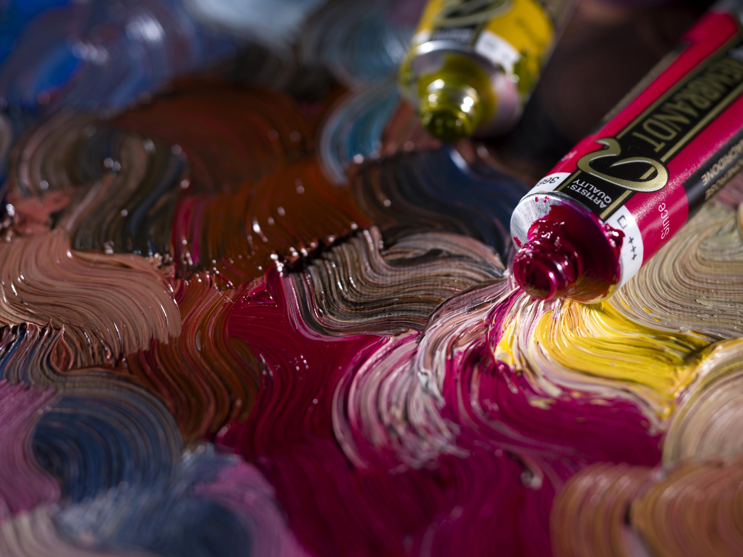 Magi® Artist Olieverf, 50 ml tube fijne kunstenaarskwaliteit, 30 hoogwaardige kleuren om te schilderen 15, hemelsblauw