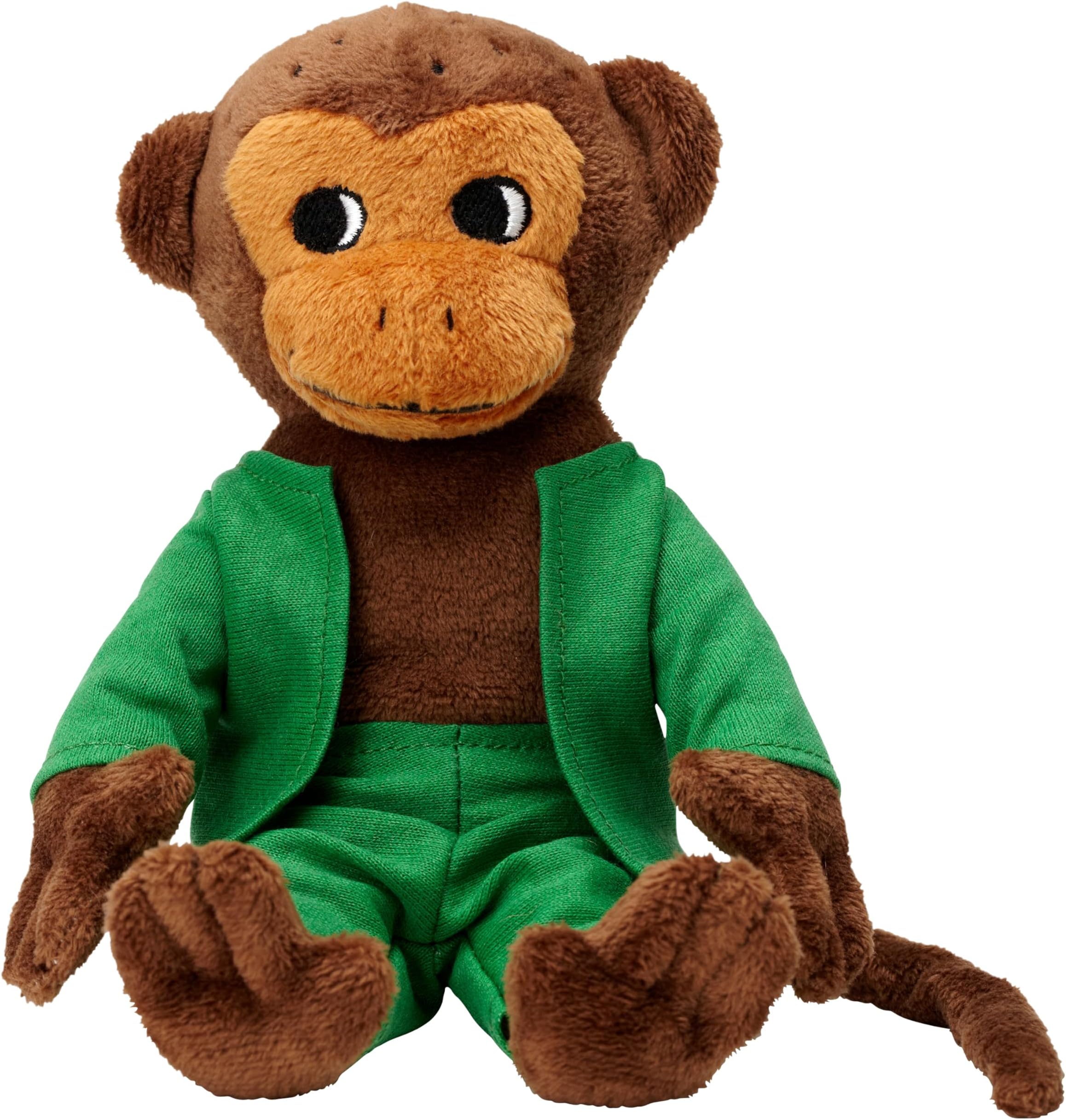 PIPPI LONGSTOCKING Monkey Teddy Mr Nilsson Soft Plush Cuddly Toy - Stuffed Animals with Removable Clothes, Newborn Toys Age 0+ months, 16cm