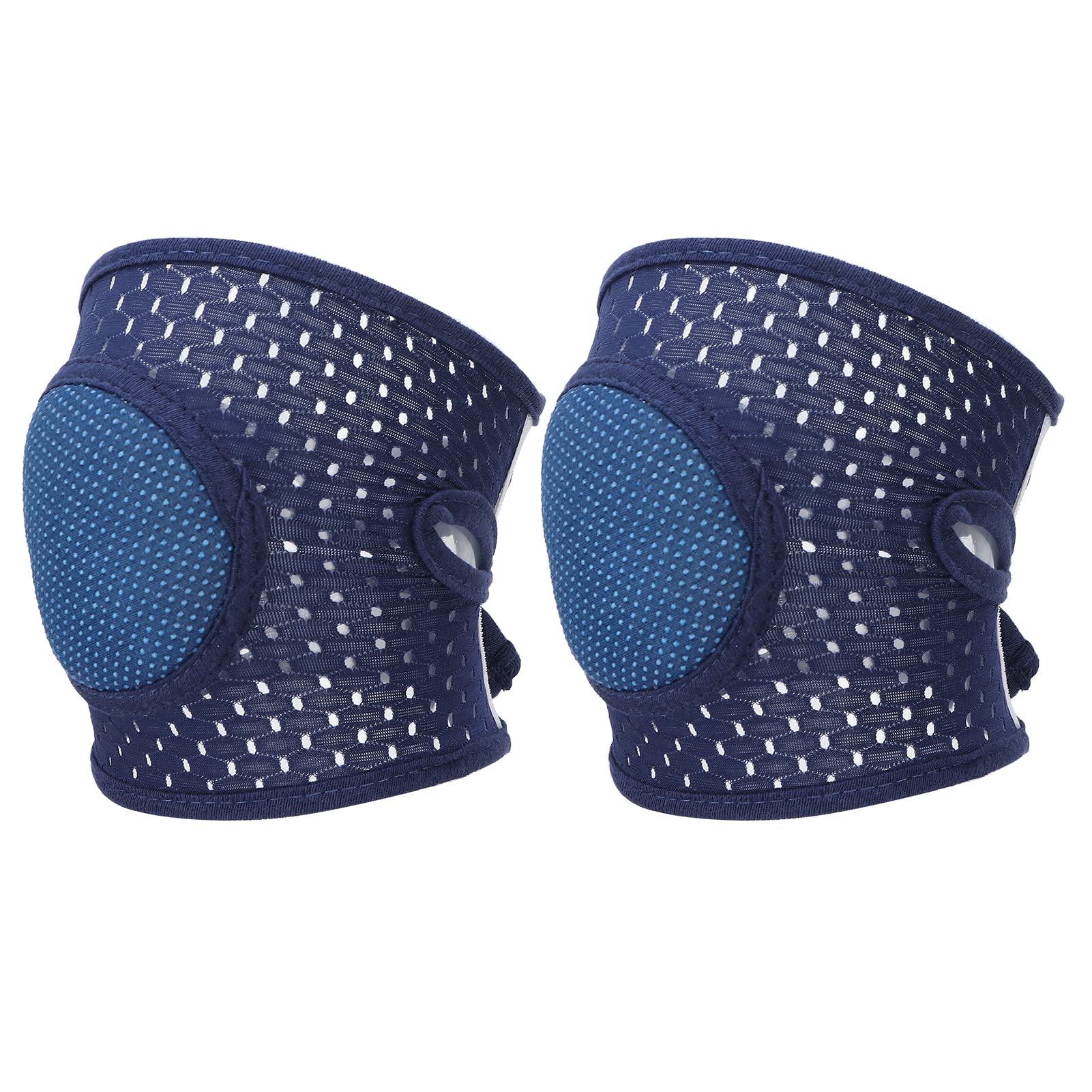 Dioche Baby Knee Pads, Baby Knee Protectors, Baby Crawling Pads Soft Cotton Elastic Unisex Prevent Slip Infant Knee Cover (navy blue)