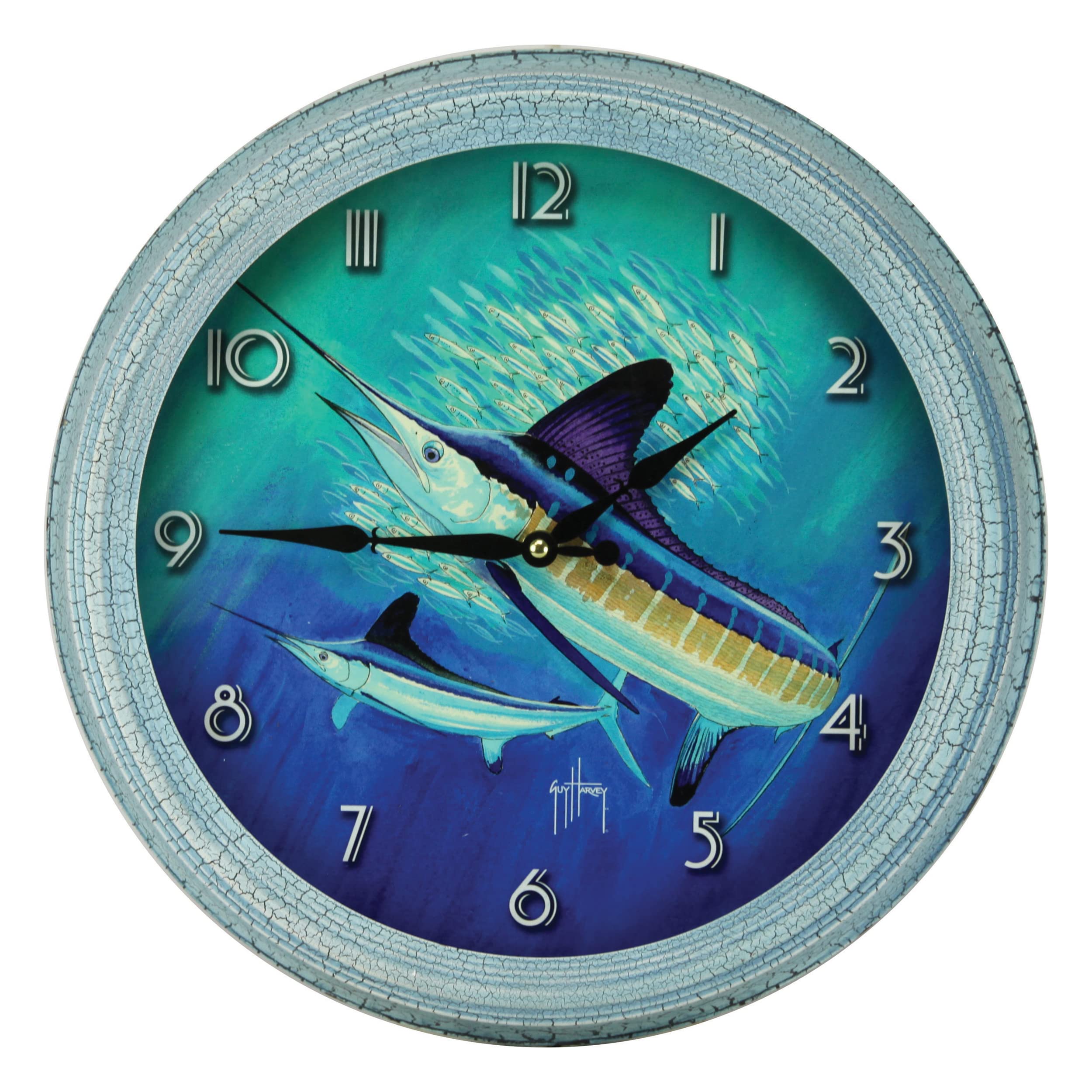 Rivers Edge Products Guy Harvey Marlin Clock, 15"
