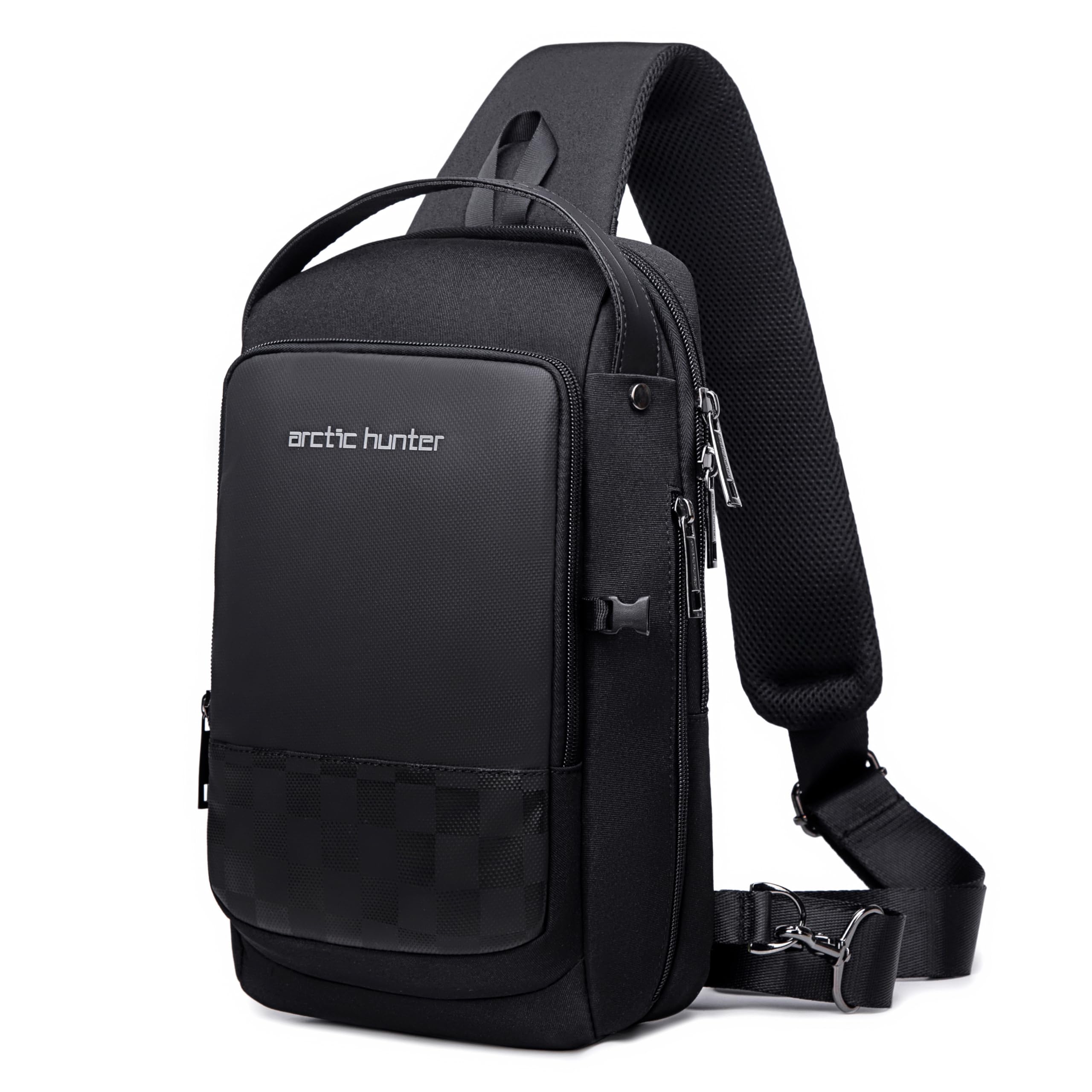 Arctic Hunter Crossbody Sling Bag Water Resistant Anti-Theft Unisex Small Shoulder Bag with Built in USB Port for Business Travel, XB001005