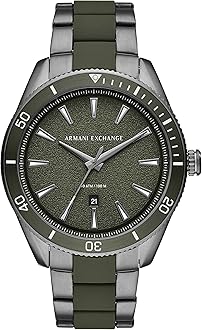Armani ExchangeMen's Three-Hand Date, Gunmetal-Tone Stainless Steel Watch, AX1833