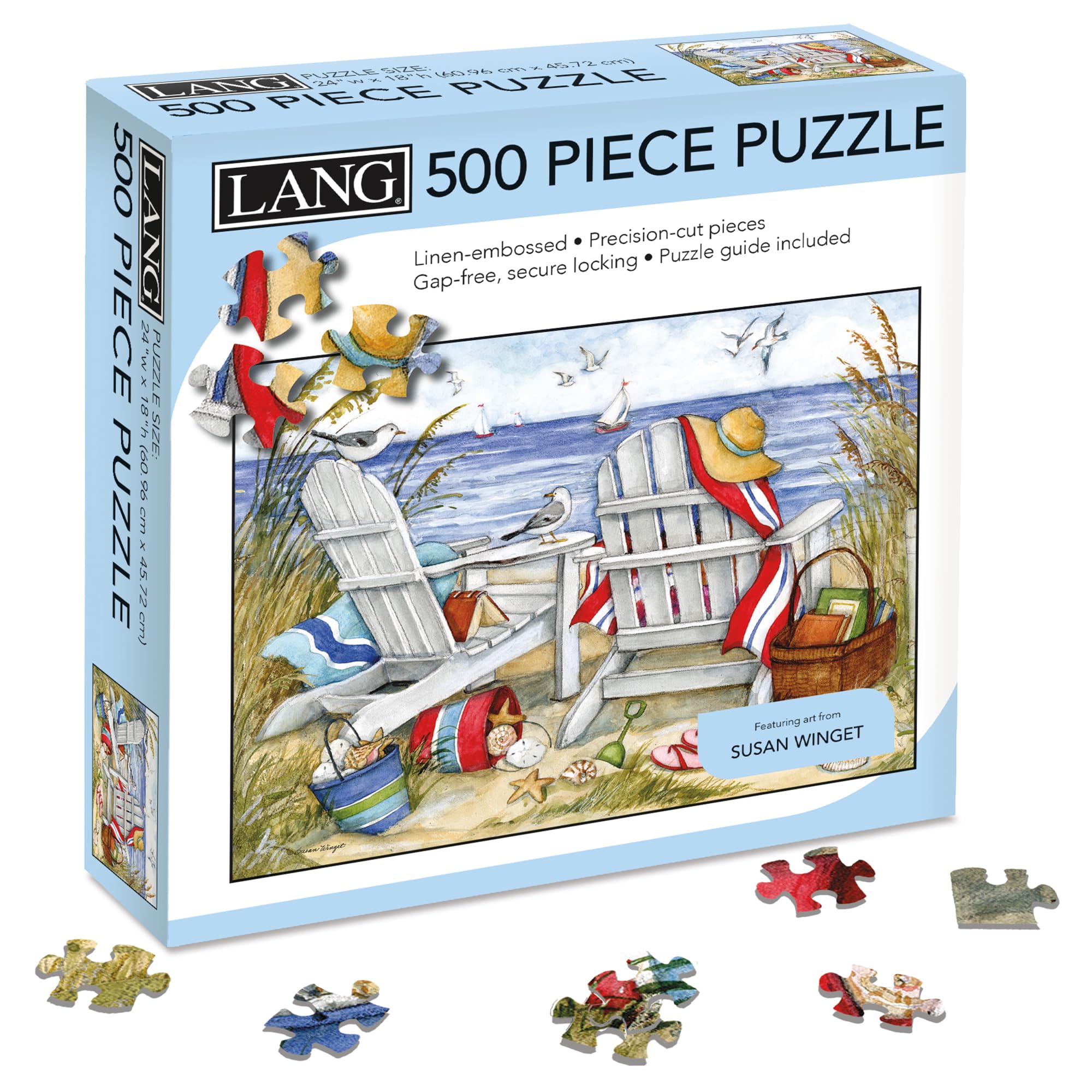 LANG Sunlight Suite 1000 Piece Jigsaw Puzzle - Linen-Finish Artwork By Michael Humphries, Includes Guide - View #10