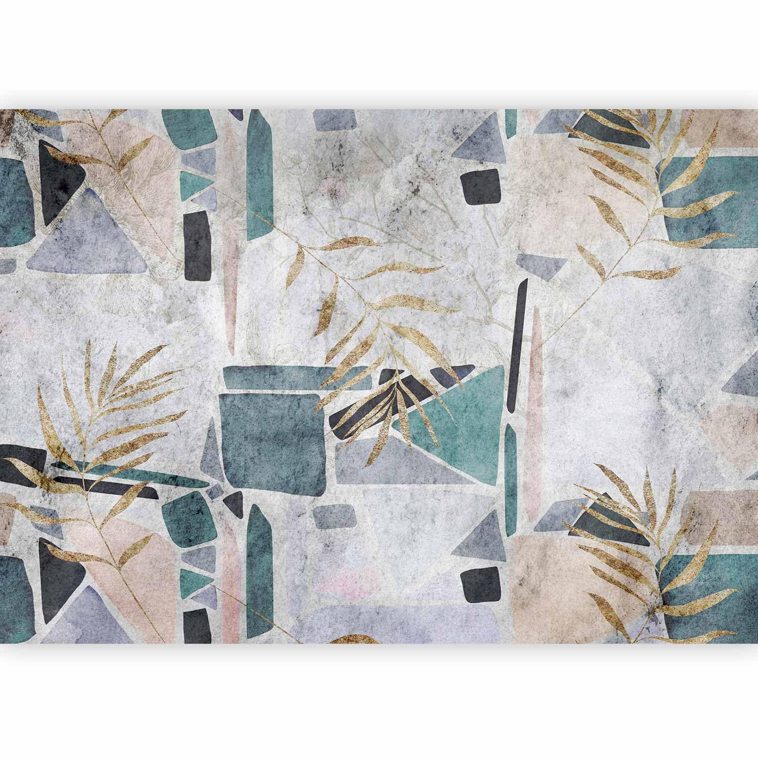 murando Photo Wallpaper self-Adhesive Palm Leaves 441x315 cm / 173.6" x — image 1