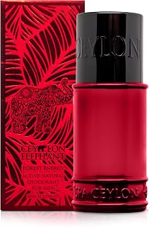 Spa Ceylon Forest Energy Ceylon Elephant Active Natural Deodorant for Men – Natural Deodorant with Grapefruit & Cedarwood, Body Heat Activated Formula, 60ml