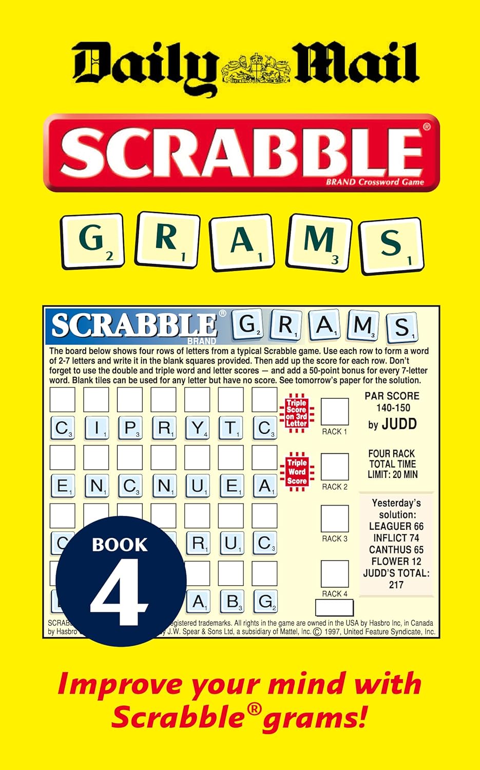 Collins Daily Mail Scrabble Grams: Puzzle Book 4 : Amazon in: Books