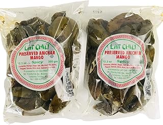 Lat Chiu Preserved Amchar Mango (Spicy) - 350g (Pack of 2) - Trinidad & Tobago Snacks