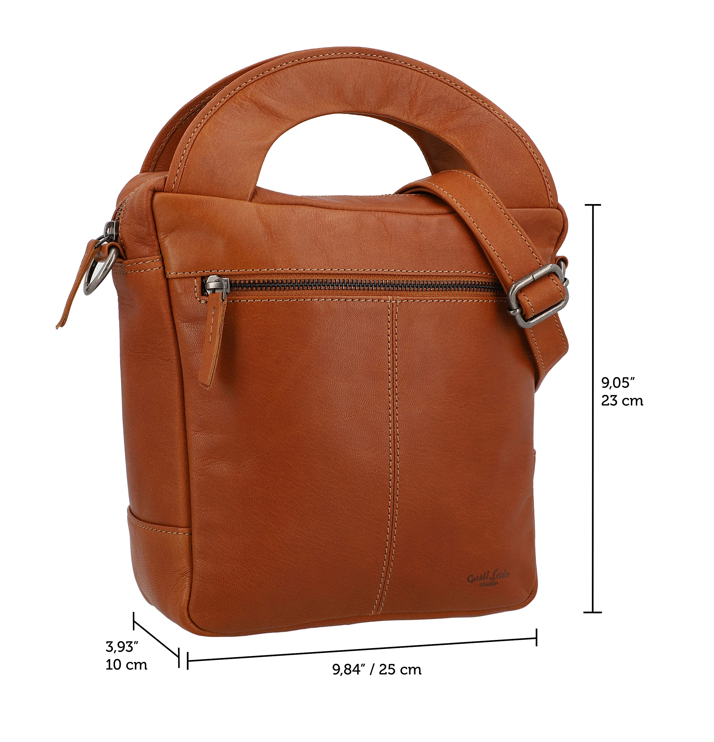 Borsa Da Manubrio In Vera Pelle - Judith A. Per Bicicletta Con Lucchetto - Vintage Marrone - Porta Oggetti Sicuro