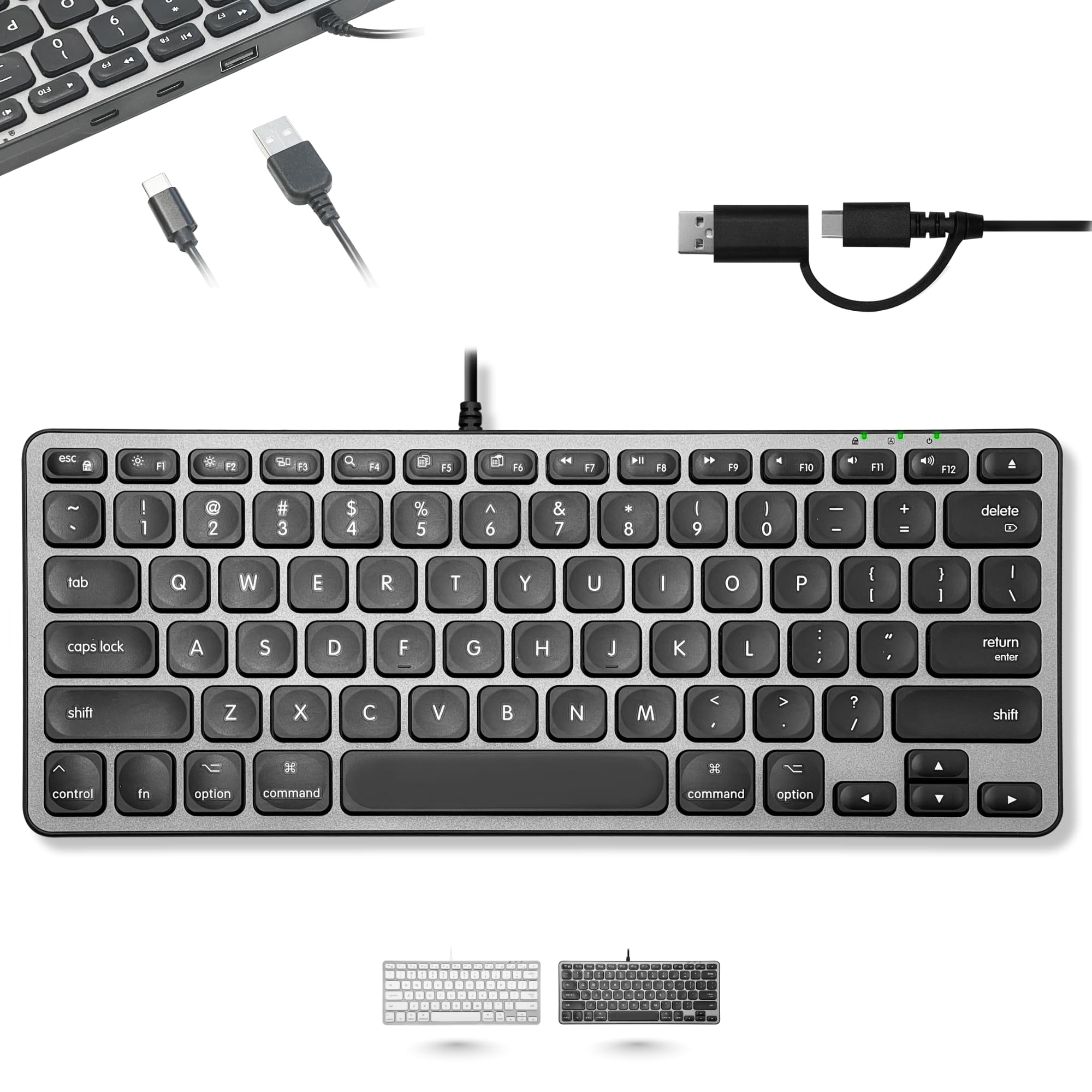 Macally iKEY30. ドックコネクタ付iPad用キーボード USレイアウト 18368 g6bh9ry Amazon | MACALLY 小型キーボード Mac用 USBハブ付き (USB-C2個