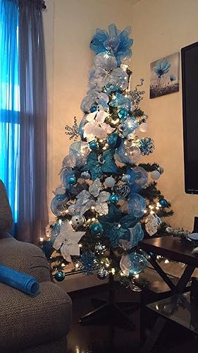 Miniatura 7 de Floral Supply Online cinta metálica de malla de poliéster de 10pulgadas x 30pies La exclusiva malla metálica con un toque único de color y brillo.