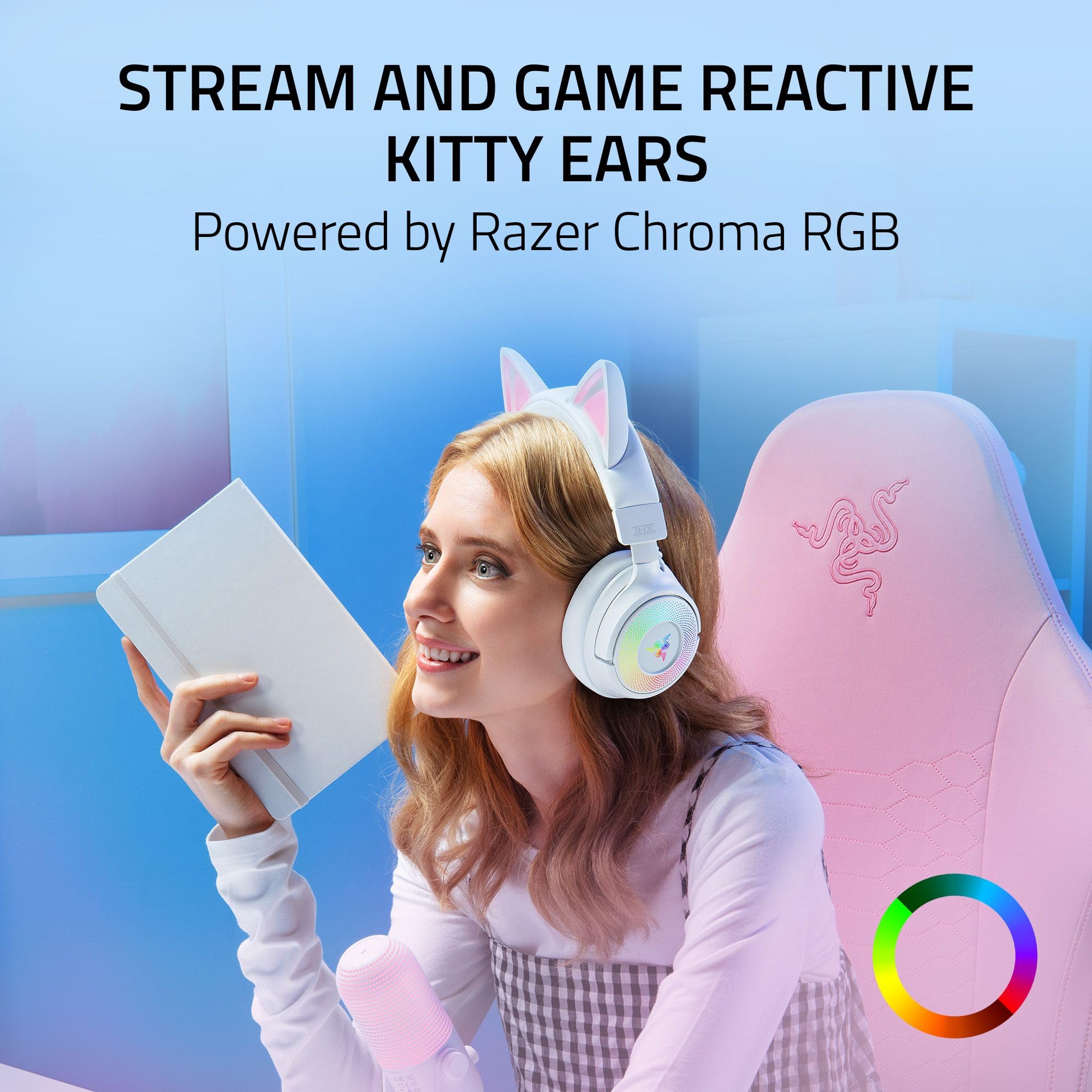 Kraken Kitty V3 Pro Gaming Headset - Chroma RGB Kitty Ears - Dettaglio