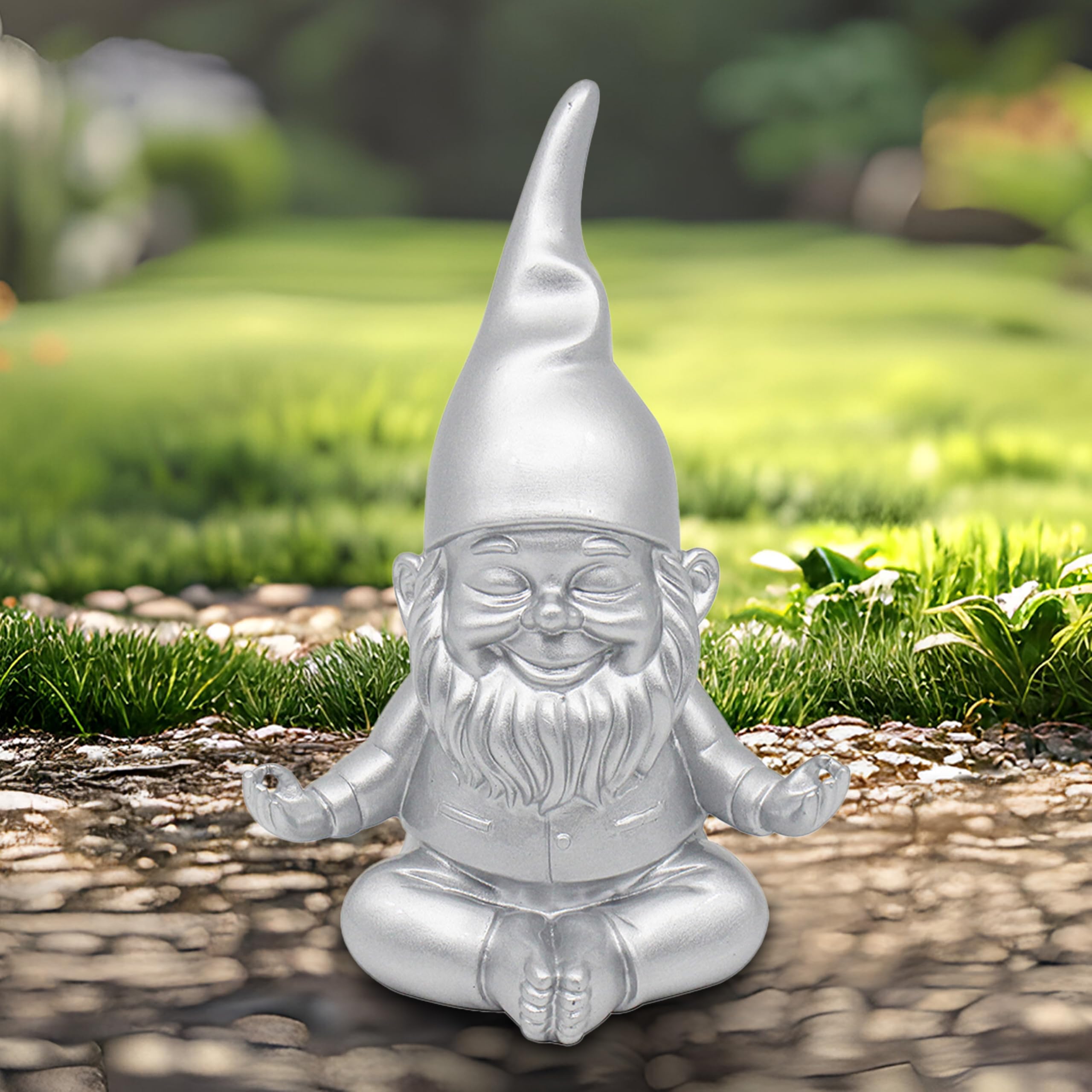 Lesser & Pavey Gnomes Home Decor Figurines & Ornaments For Home & Office | Decorative Home Accessories Statues For Indoor & Outdoor | Lovely Gifts for Women & Men Peace Hands Pink 20 Cm — view 19