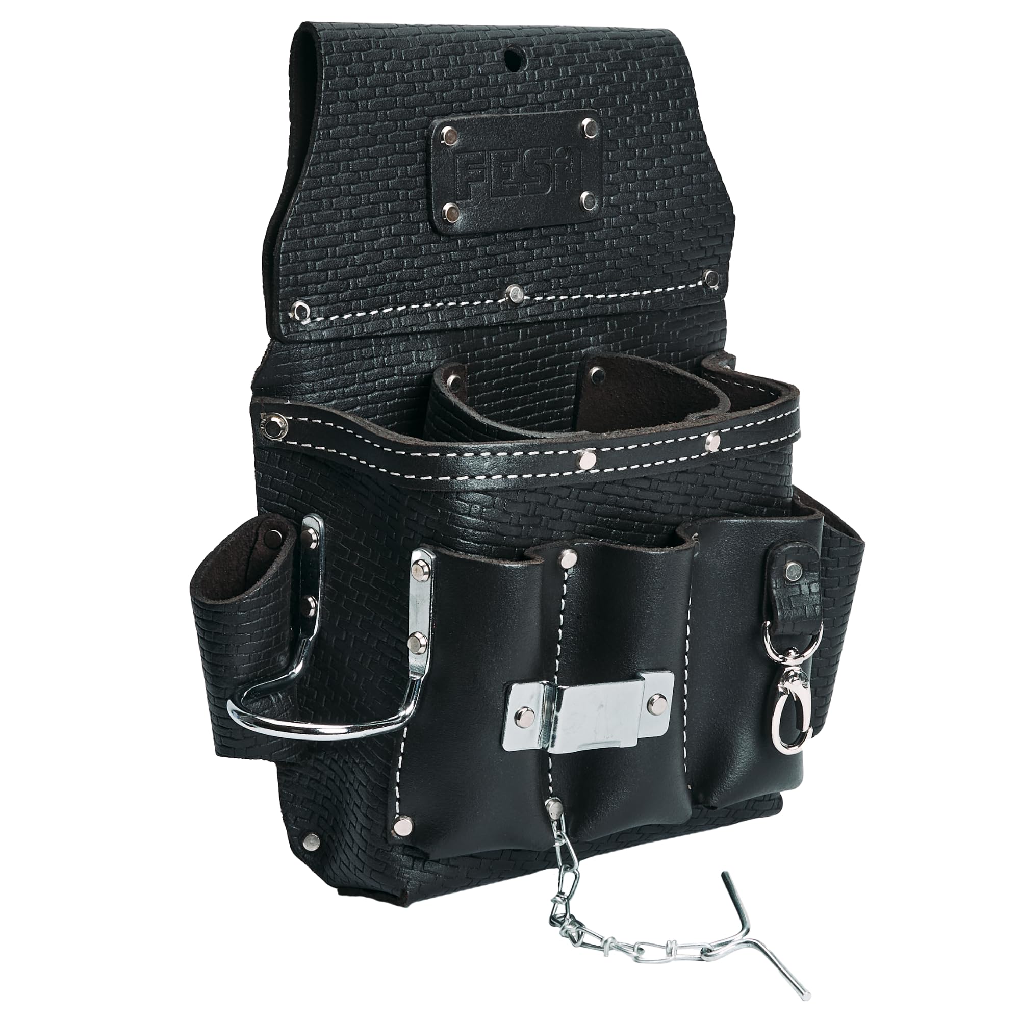 FESA Leather Electrician Tool Pouch - 13-in-1 Top Seychelles