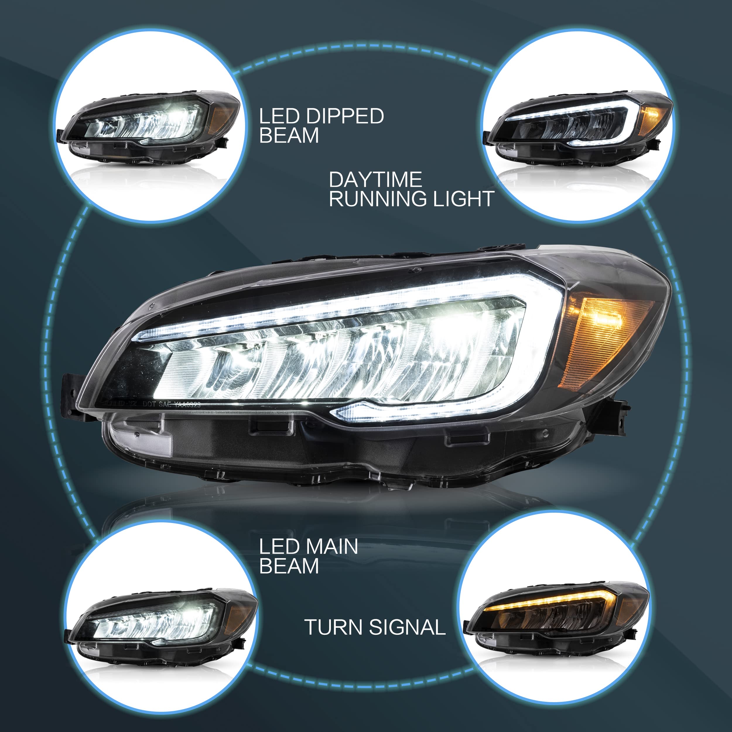 Amazon.com: VLAND Headlights and Taillights Fit for 2015-2021