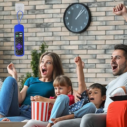 Vista 17 de Funda de silicona brillante compatible con Roku Steaming Stick/Voice/Express/Premiere Remote – Funda compatible con TCL Roku Smart TV Control Remoto