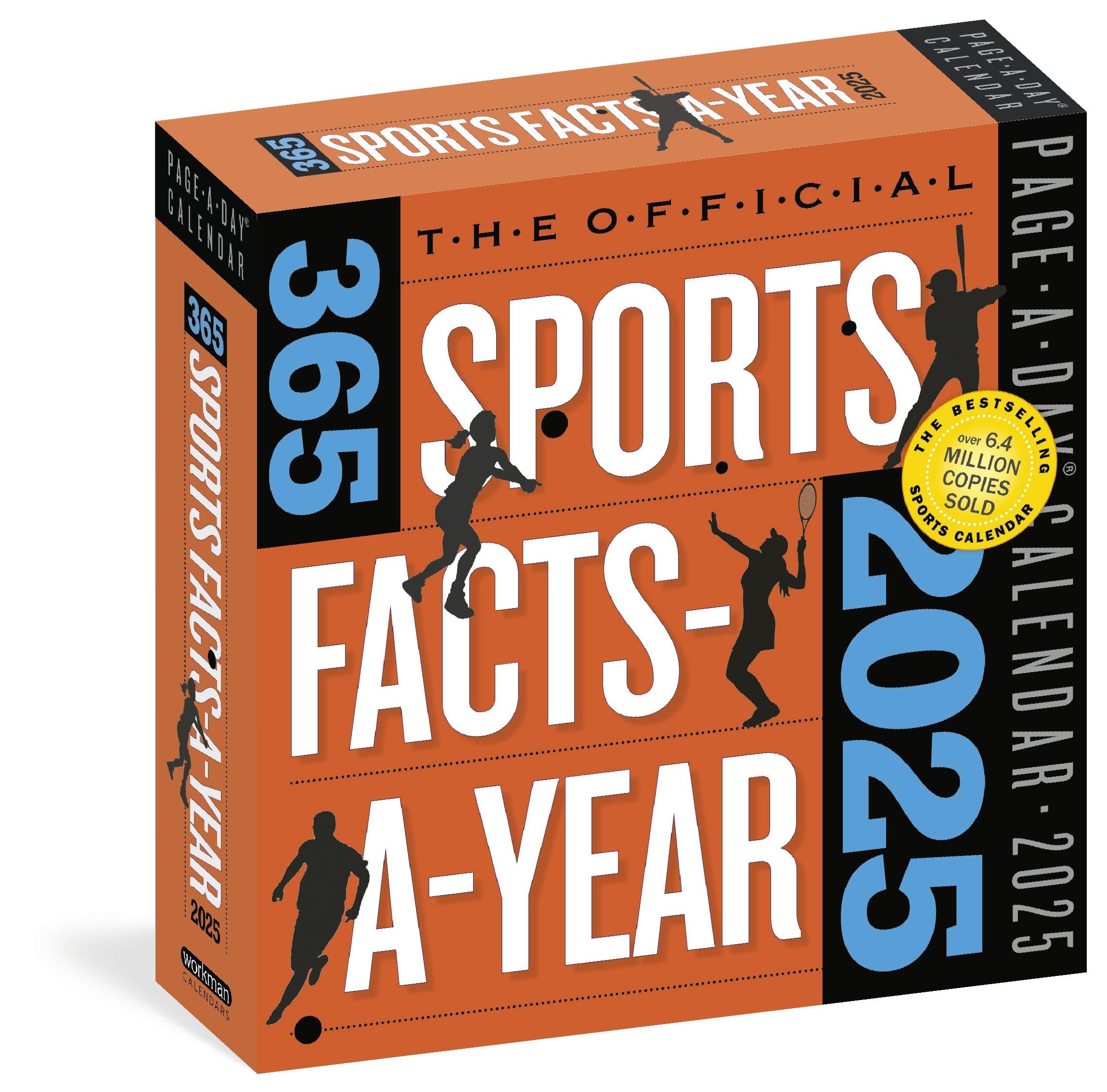 Official 365 Sports Facts-A-Year Page-A-Day® Calendar 2025: Triva, Record-Breaking Feats, Come from Behind Wins & Quotes
