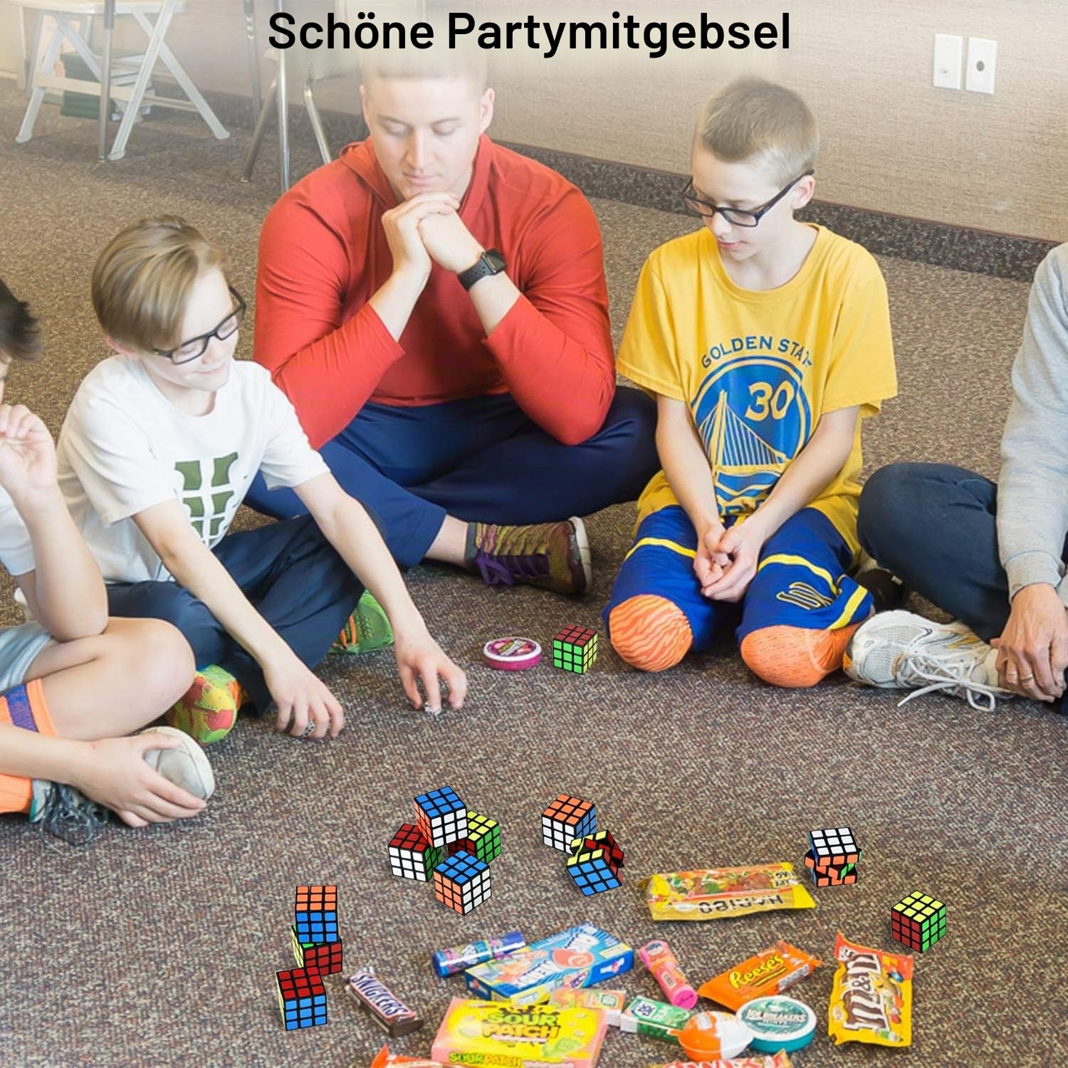 12 Stück Mini Zauberwürfel Set, Party Mitgebsel Magic Würfel für Kindergeburtstag Gastgeschenke Weihnachten Reisespiele Kindergeburtstag (3 * 3 * 3cm)