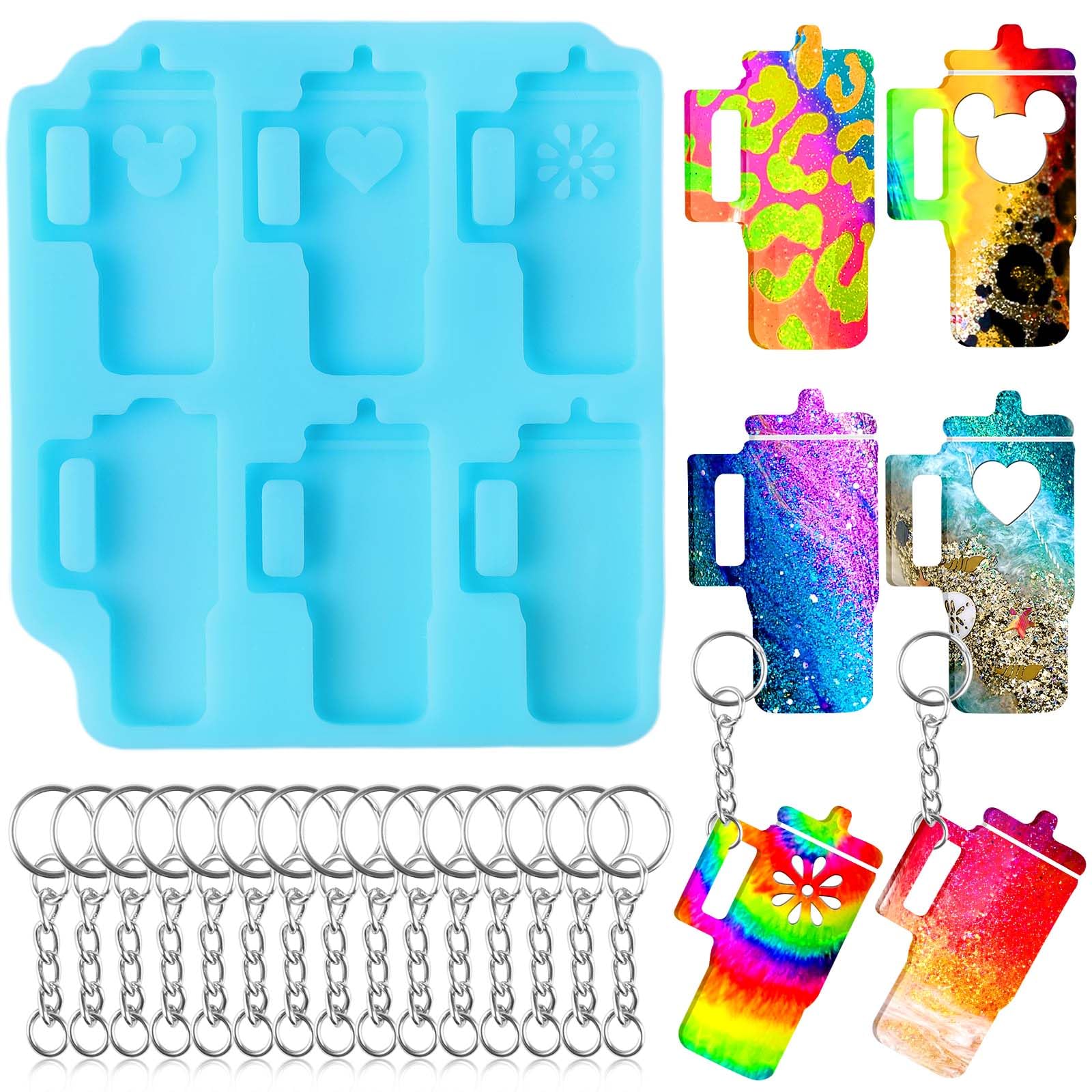 Xangnier Keychain Resin Molds Silicone For Stanley Cup Tumbler