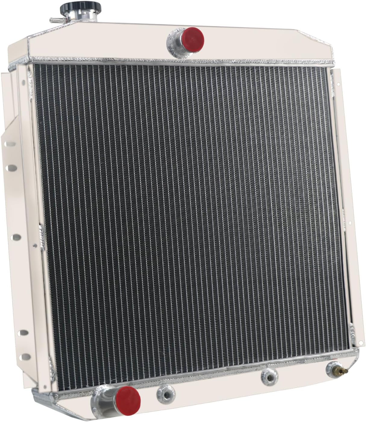 4 Row All Aluminum Radiator Replacement for 1953-1956 Ford F100 F250 F350 PICKUP 3.5L 3.6L 3.9L 4.2L 4.4L, 1953 1954 1955 1956 Aluminum Radiator