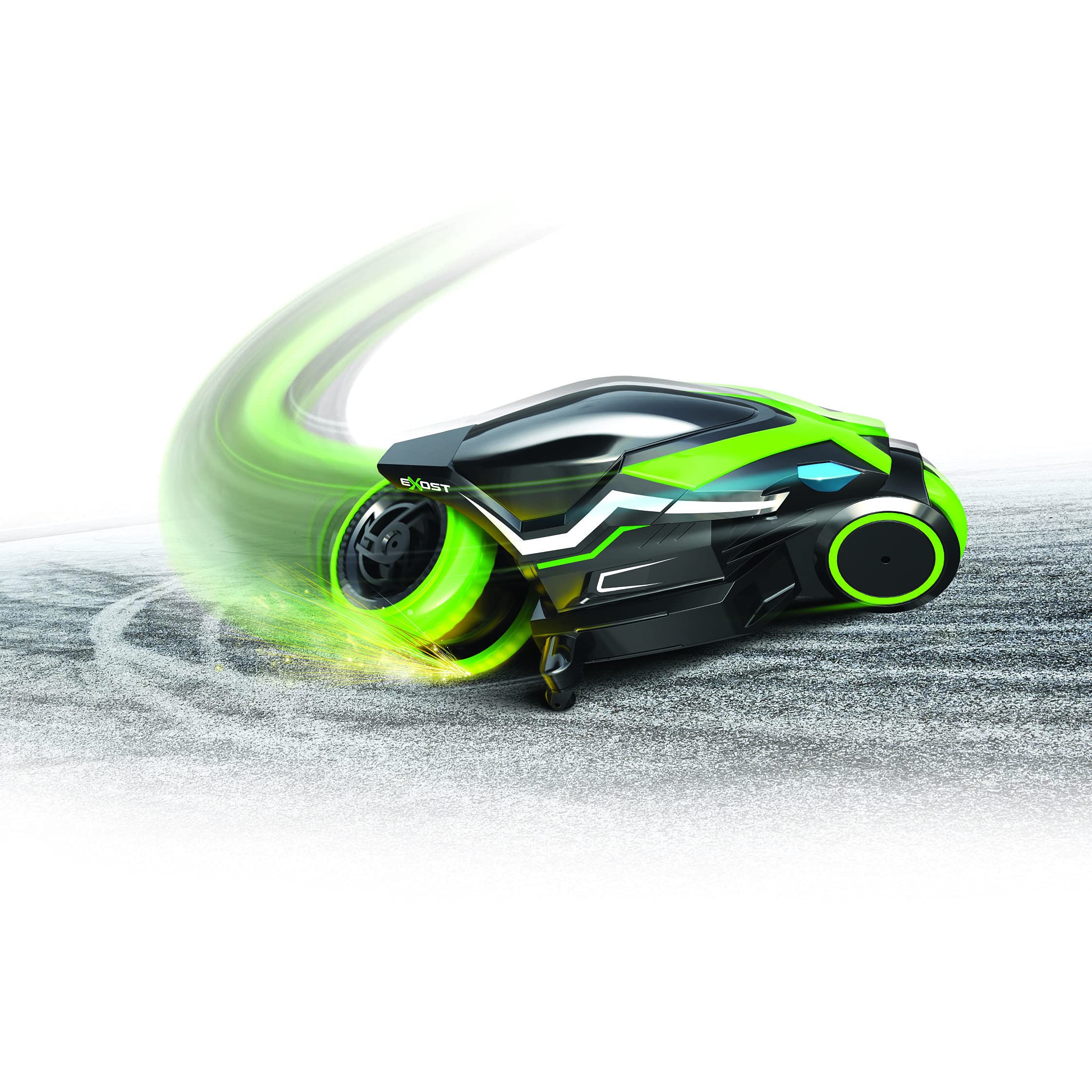 Exost Moto Télécommandée pour Enfants-Motodrift-2, 4GHz-Roues arrières conçues pour Drifter, 20249