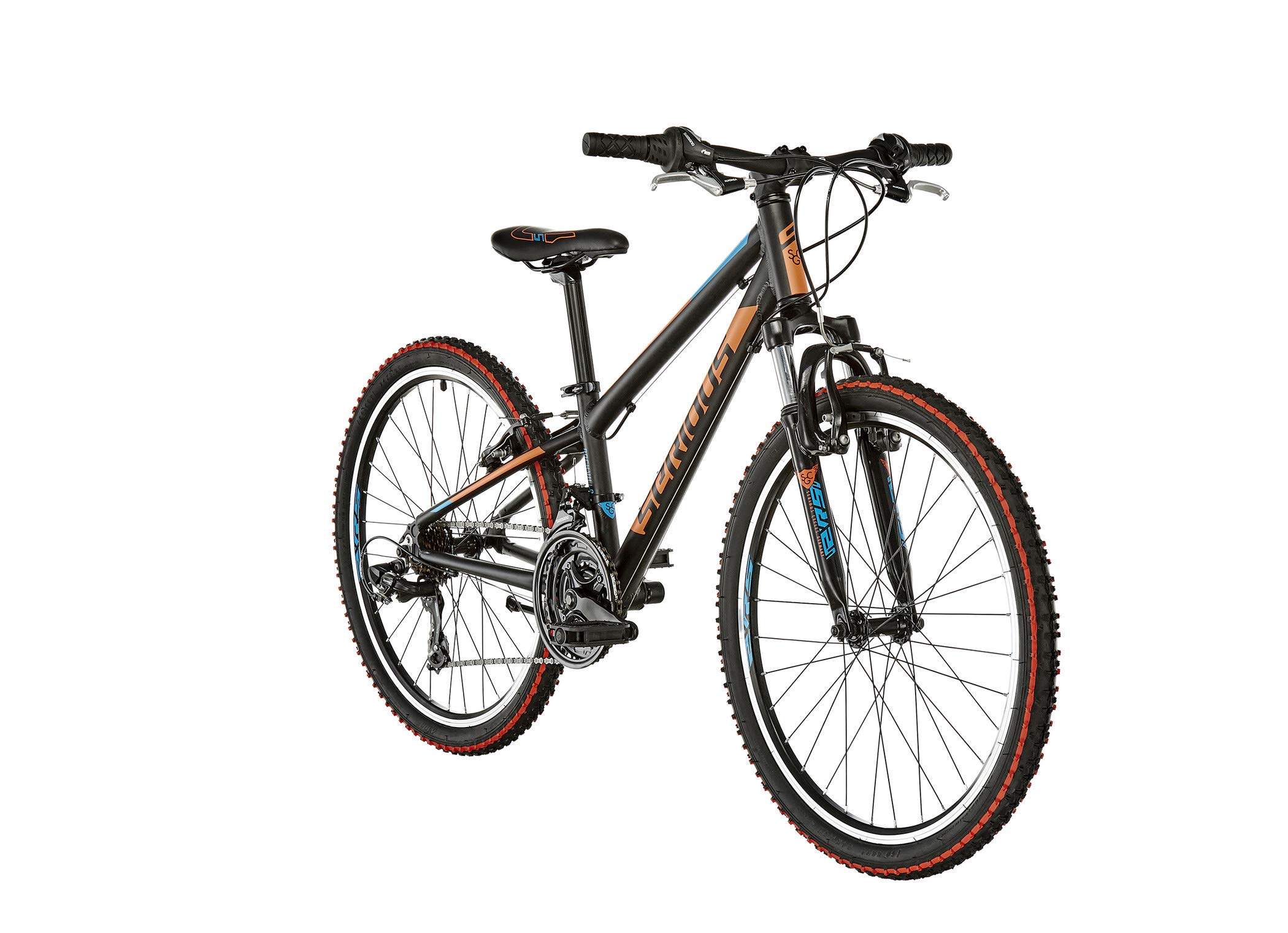 Serious Rockville 2019 Children's Bicycle 24 Inch Black/Orange/Blue Sports & Outdoors
