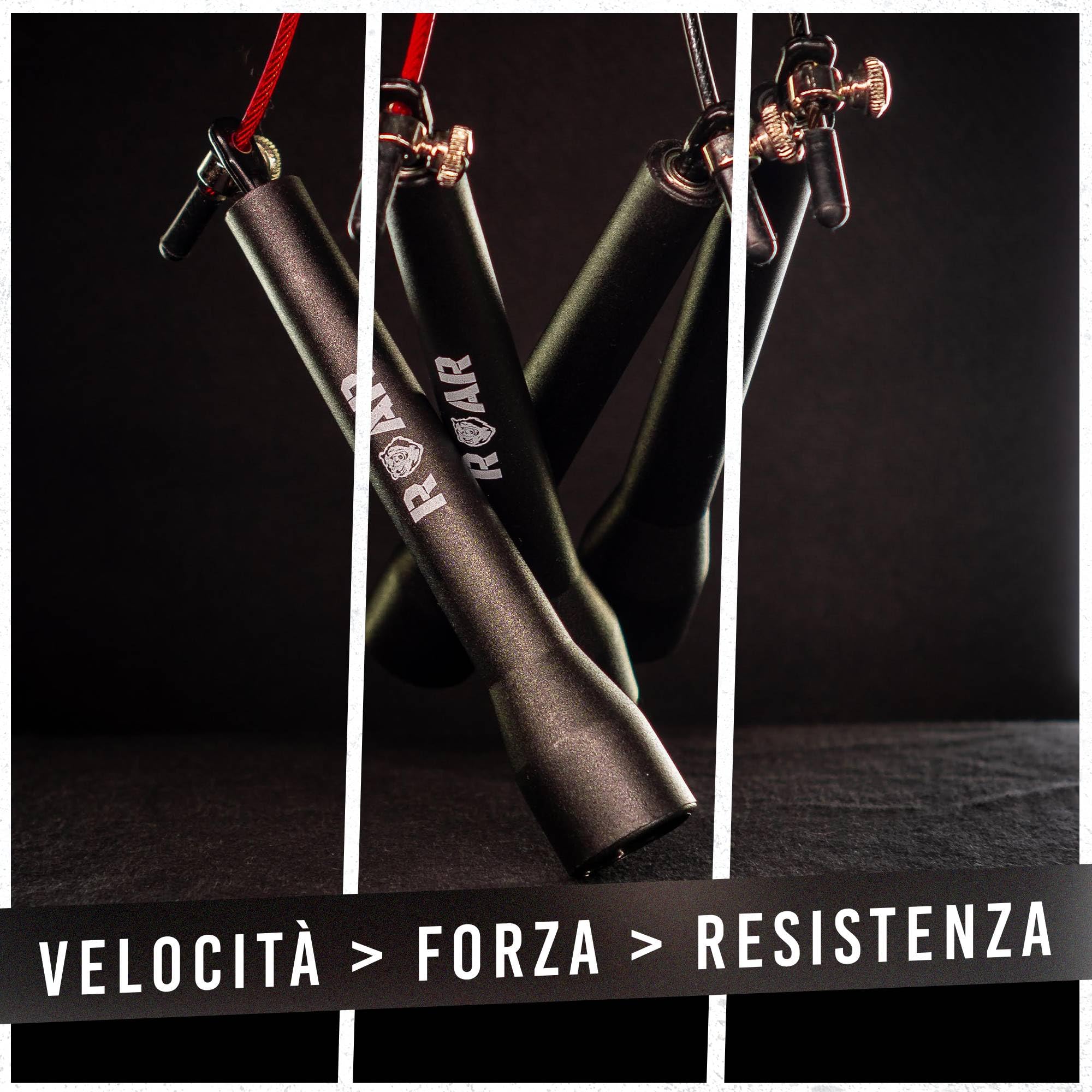 Roar® Corda Per Saltare Professionale, Crossfit, Boxe, Allenamento Veloce, Jumping Speed Rope