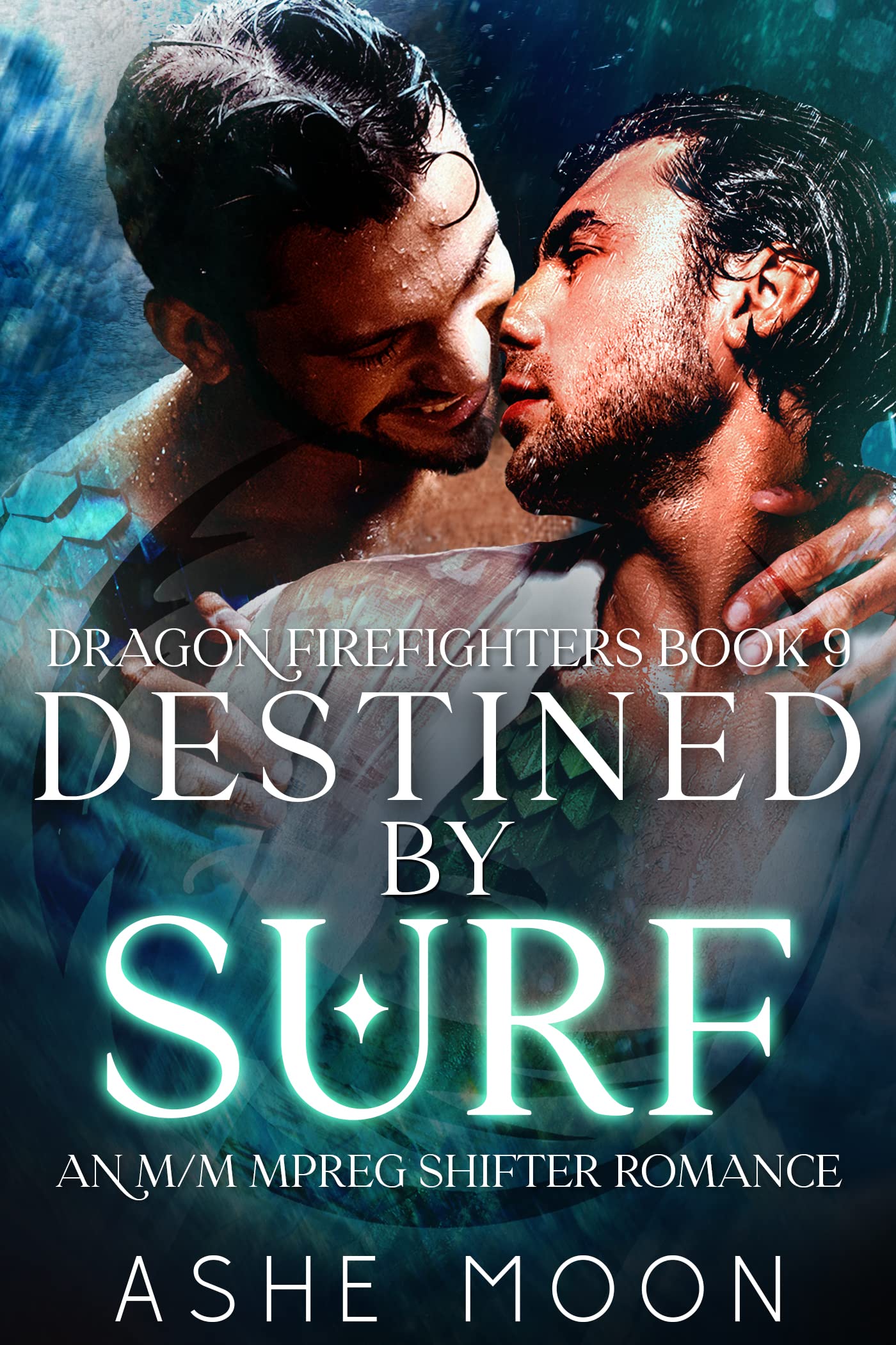 Destined by Surf: An MM Mpreg Dragon Shifter Gay Romance (Dragon Firefighters Book 9)