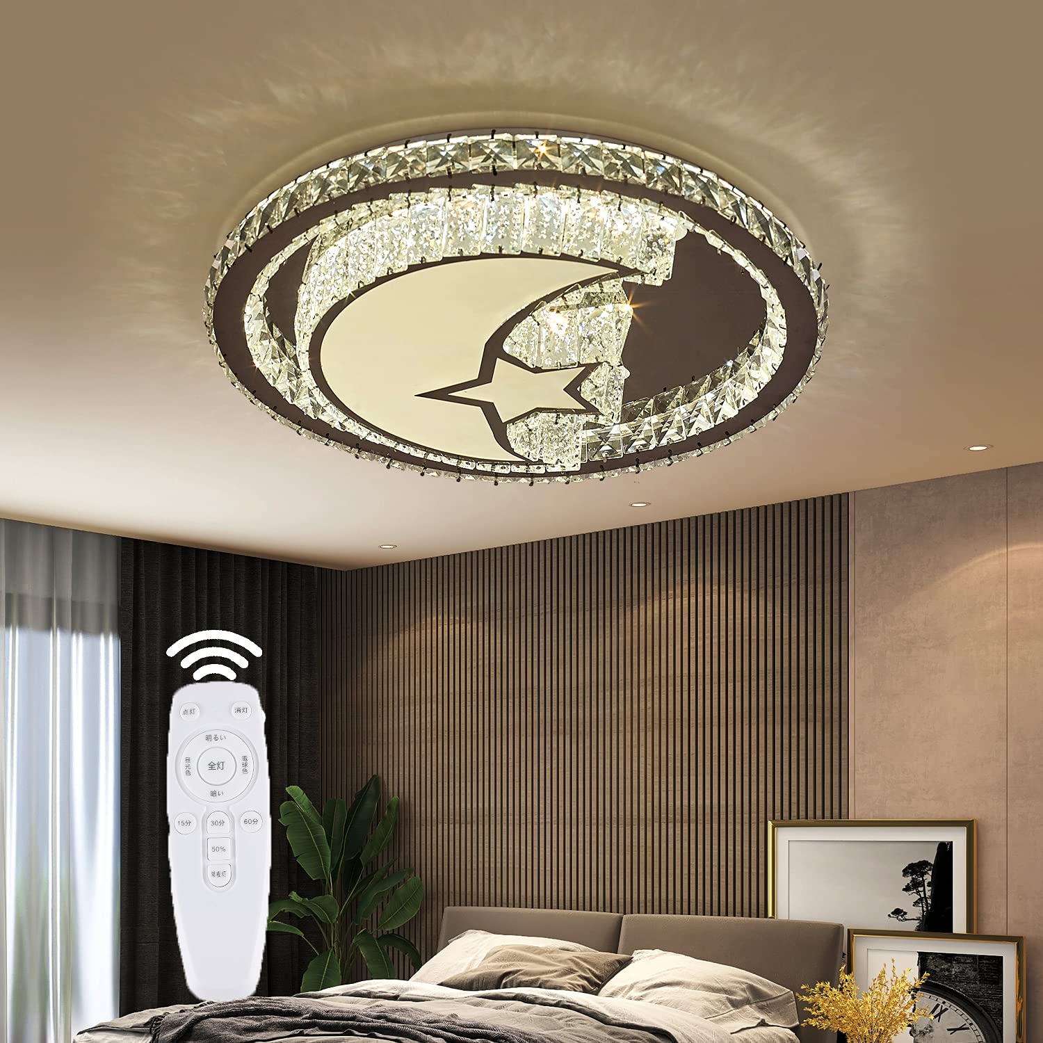 Amazon.co.jp : LEDシーリングライト 水晶LEDライト 6~8畳 35W 直径
