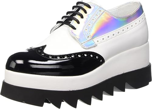 Cult Alice Low 892, Scarpe Stringate Basse Brogue Donna, Multicolore  (White/Silver), 36 EU : Amazon.it: Scarpe e borse