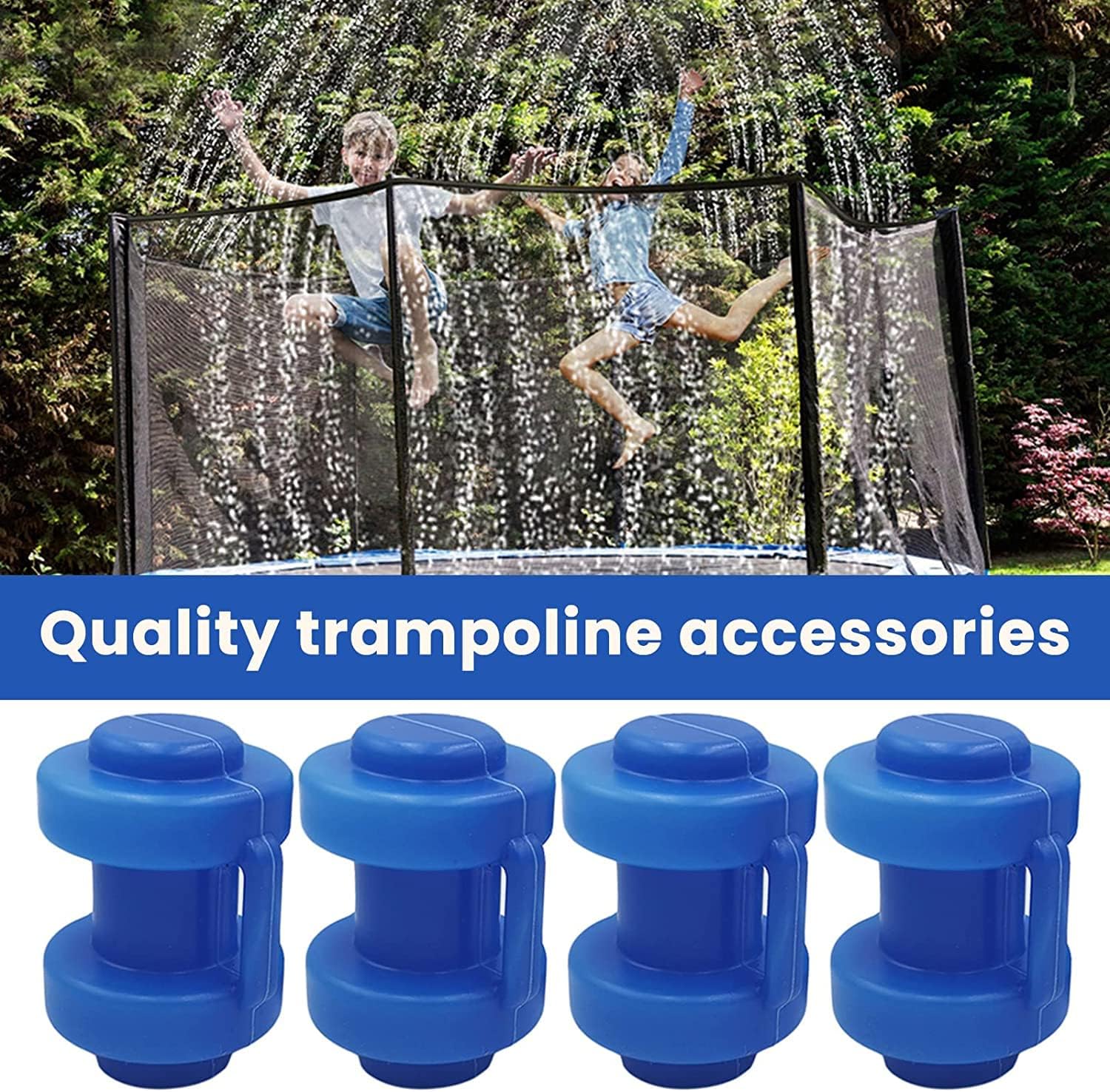 25 mm zaślepki do trampoliny, 8 sztuk zaślepek do trampoliny, elastyczne części zamienne do trampoliny, do prętów siatkowych trampoliny, odporne na warunki atmosferyczne