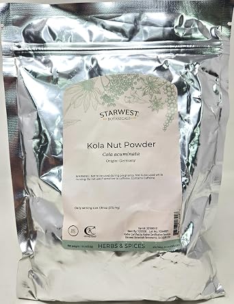 Starwest Botanicals Kola Nut Powder, 1 Pound