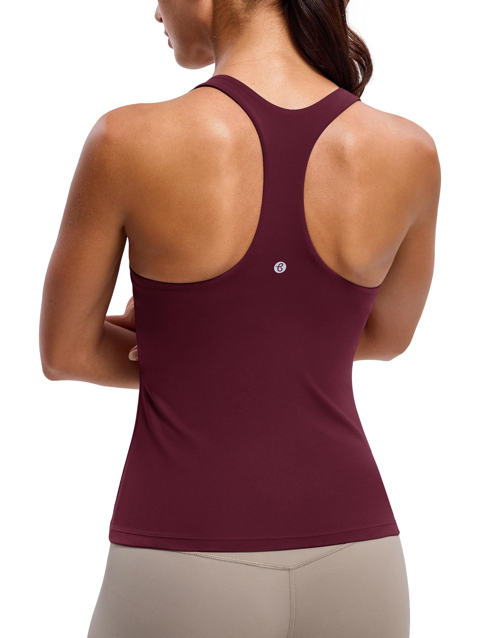 BAYDI Clouduxi Tank Tops Racerback Yoga Top Fitness Oberteil Tanktops mit Integriertem BH