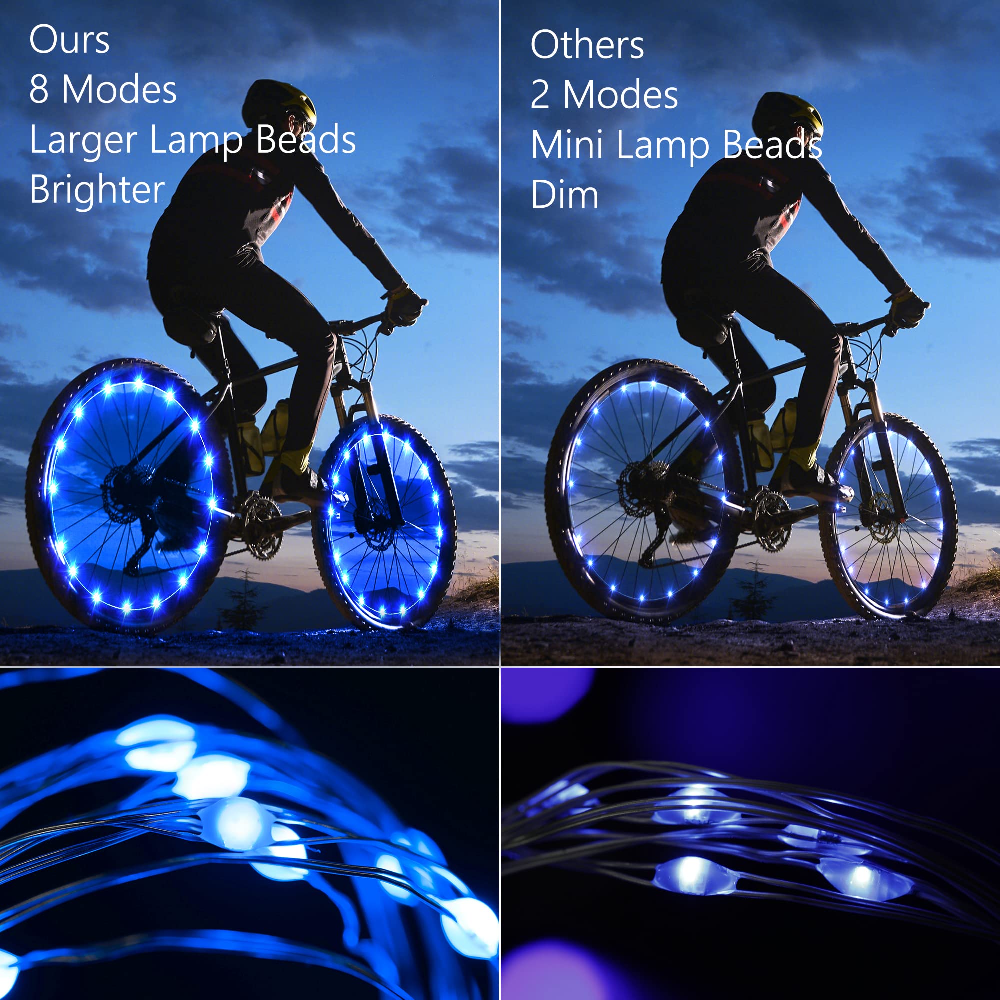 Luz Trasera De Ciclismo, Pack Luz De Destello Seguridad