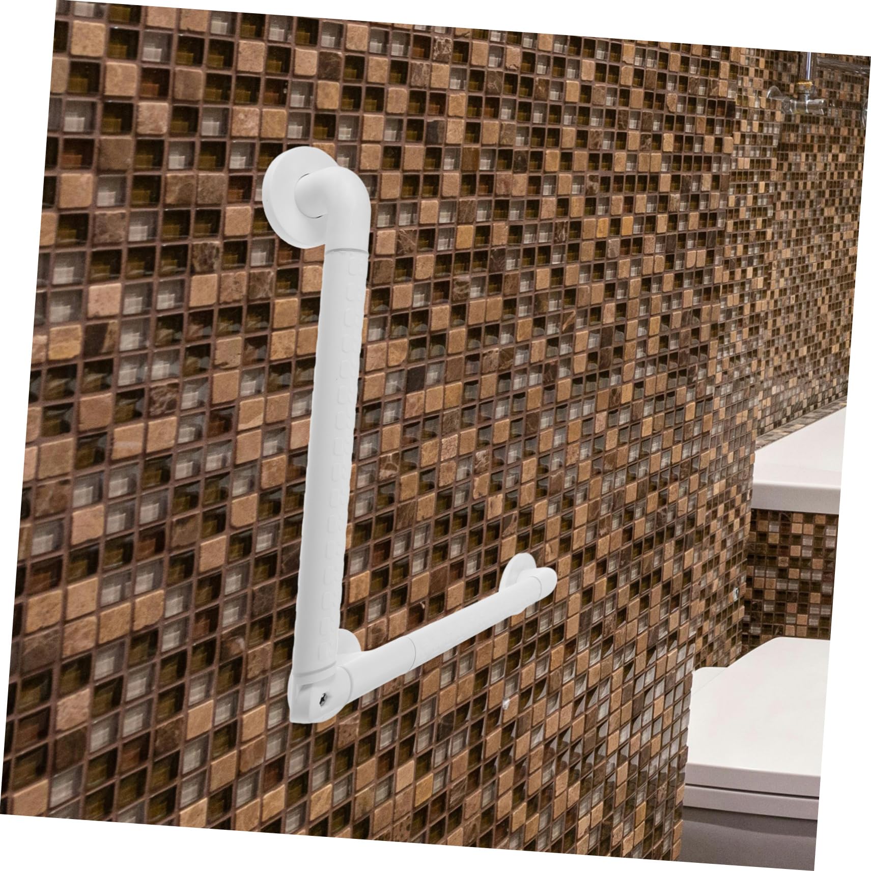 DOITOOL Barra de Apoyo para Baño Antideslizante y Cómoda, Pasamanos de Acero Inoxidable para Personas Mayores y Discapacitadas, Adecuado para Inodoros y Duchas