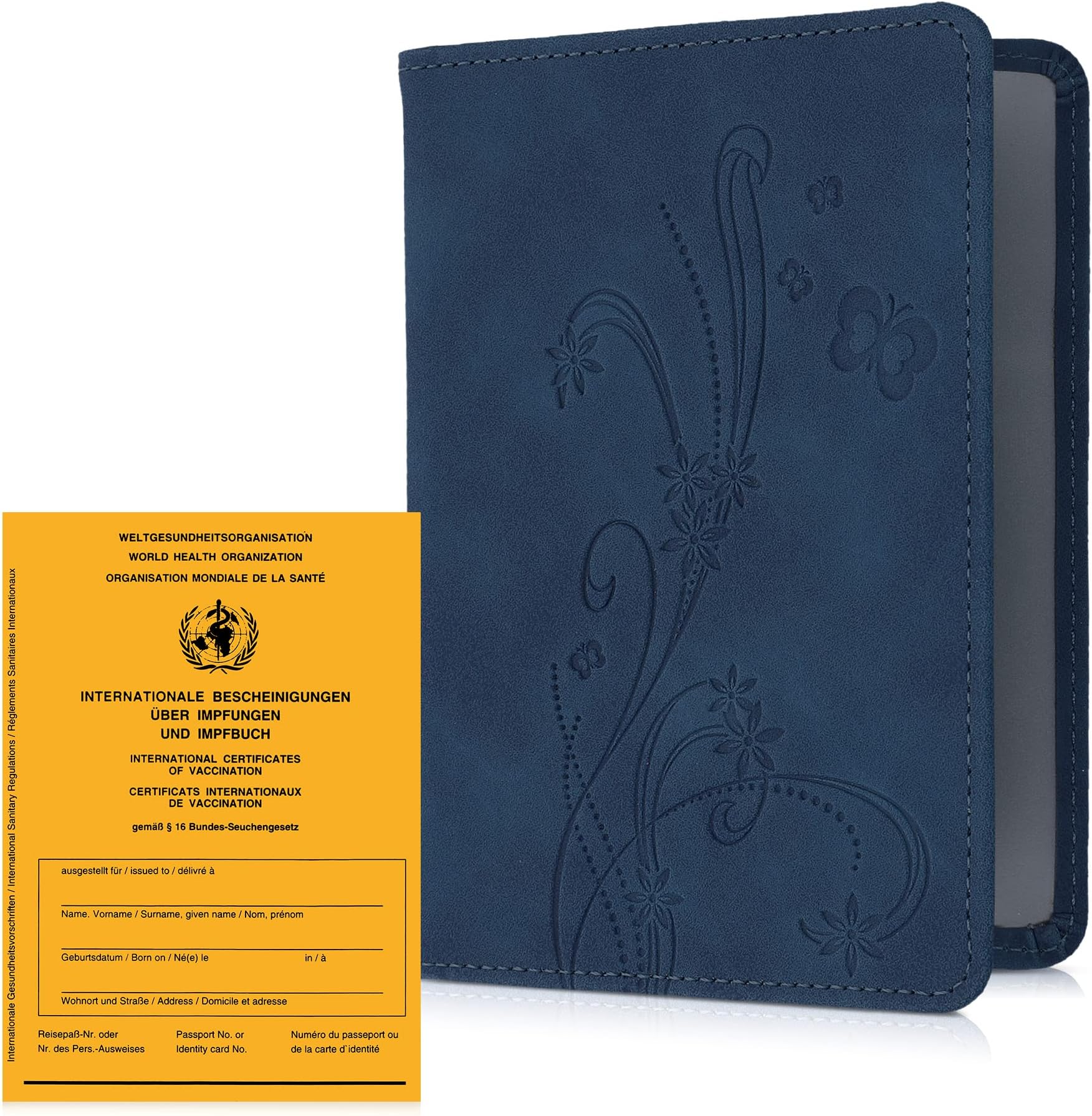 Kwmobile U-Heft Hülle 3-teilig - Schutzhülle Für Impfpass Und Gesundheitskarte