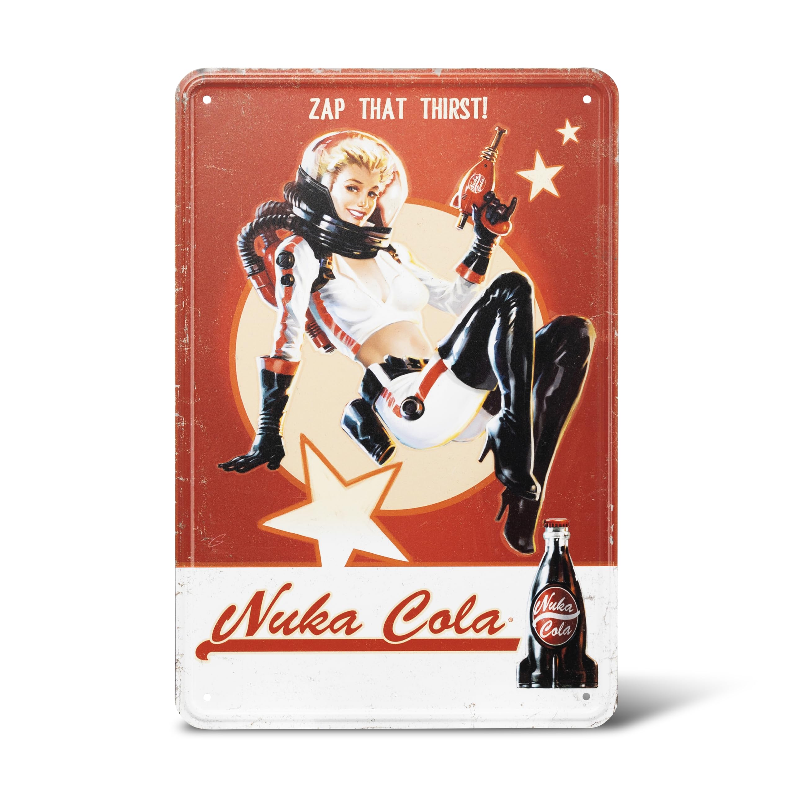 Fallout metalowa płytka Nuka Cola Girl