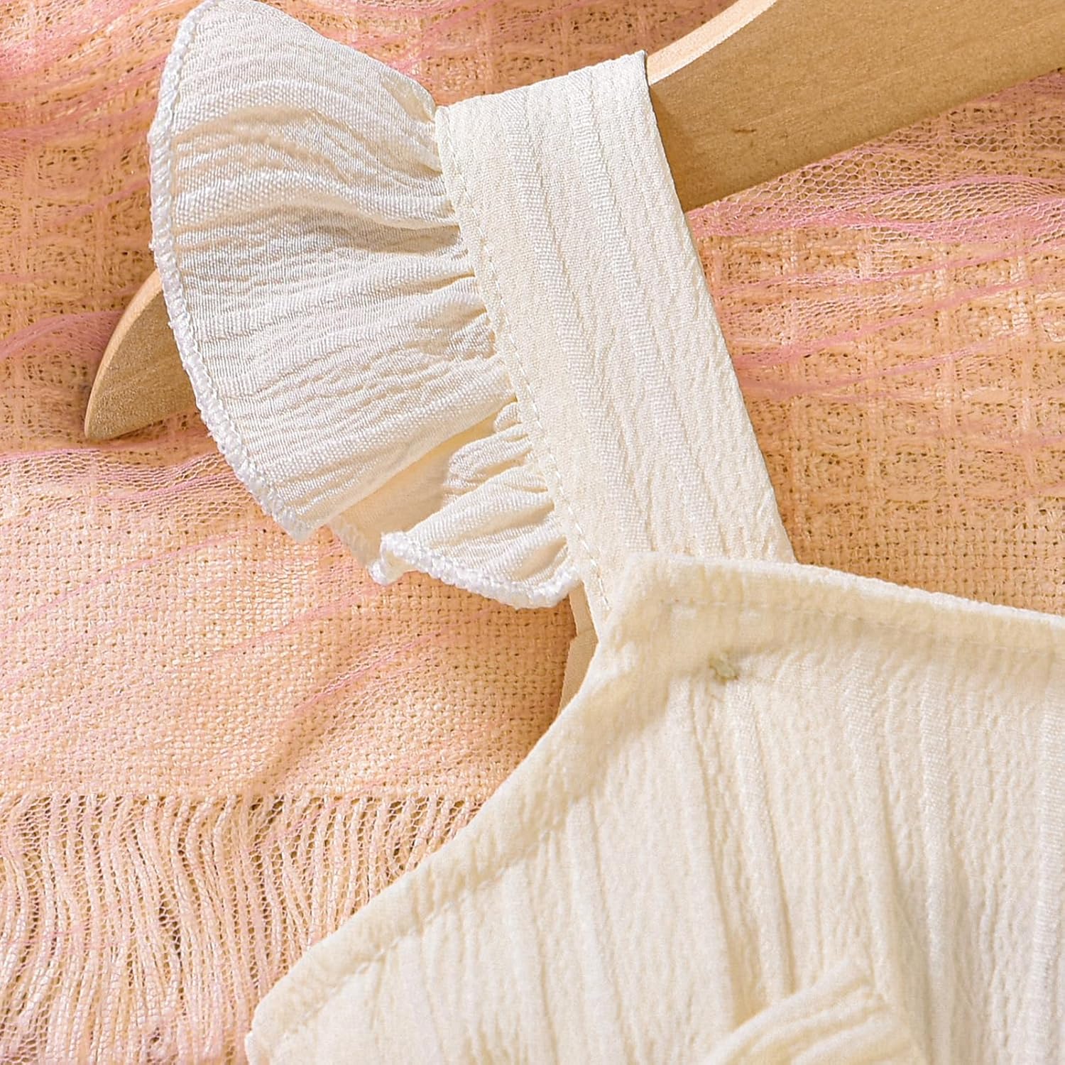 Douhoow Baby Girl Dress Romper Ruffle Sleeveless Bow Front Romper Dress with Headband Infant Girl Summer Clothes - Image 5