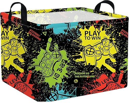 Miniatura 22 de FXOLCSHE - Cesta rectangular de animales, cesta de almacenamiento impermeable para recámara, cesta de guardería, cesta de almacenamiento para